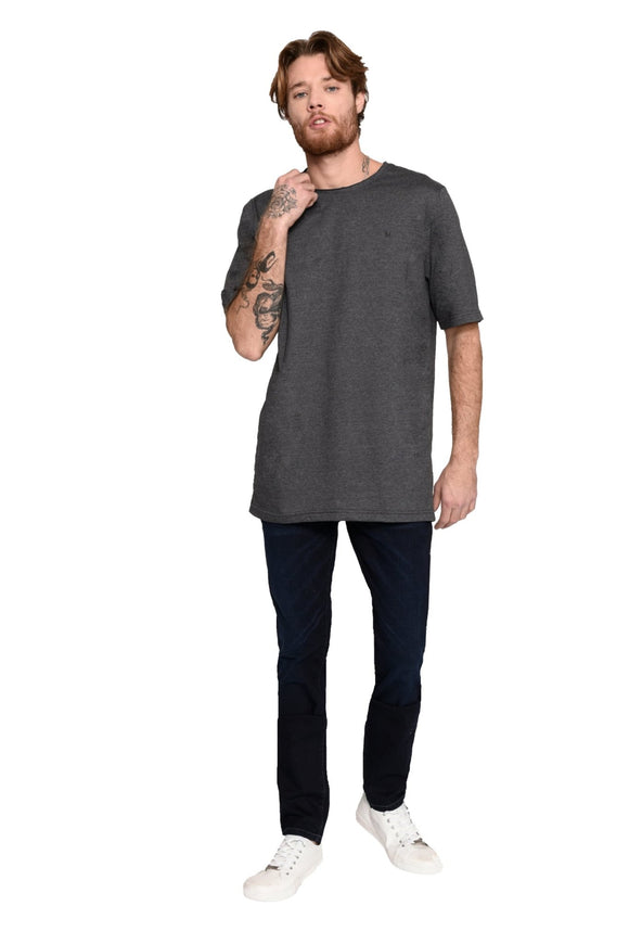CAMISETA M/C LONG GOLA A FIO - M.Officer