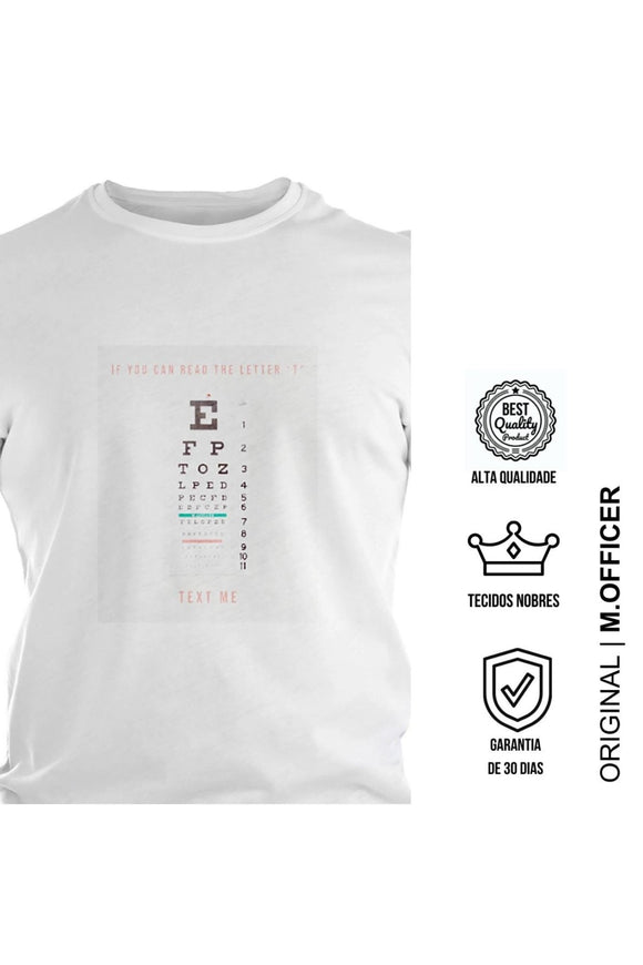 CAMISETA M/C SLIM TEXT ME - M.Officer