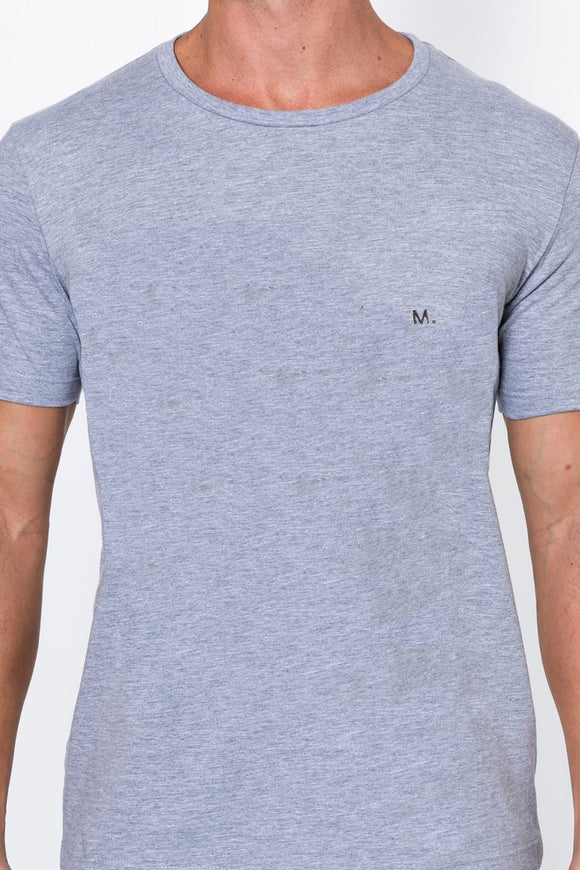 CAMISETA SLIM GOLA C MESCLA - M.Officer