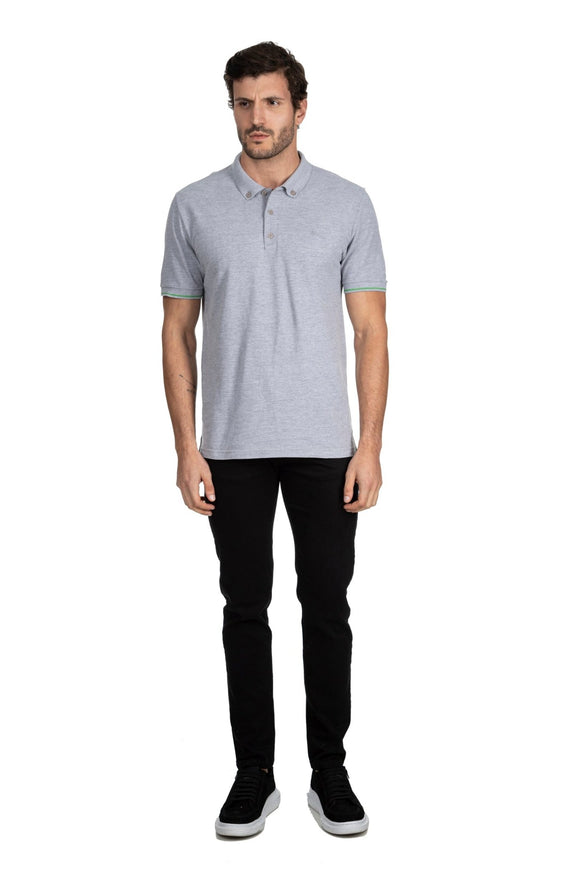POLO LISA M/C SLIM COM RETI NA MANGA - M.Officer