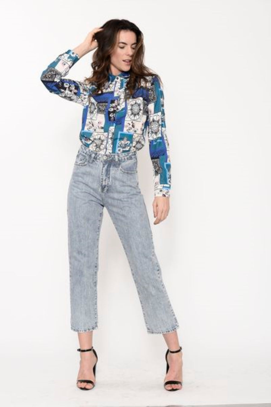 CAMISA EST M/L SCARF