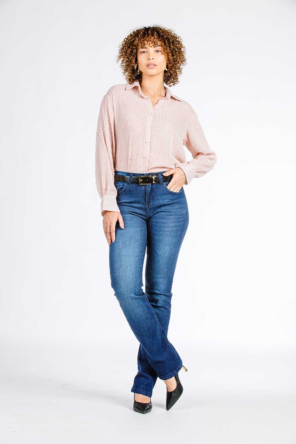 CALÇA RETA C3 DARK BLUE