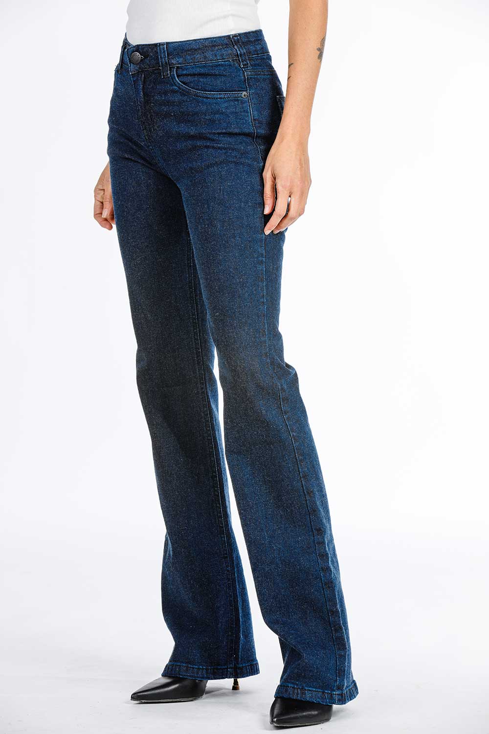 CALCA JEANS BOOT CUT C4 AMACIADO