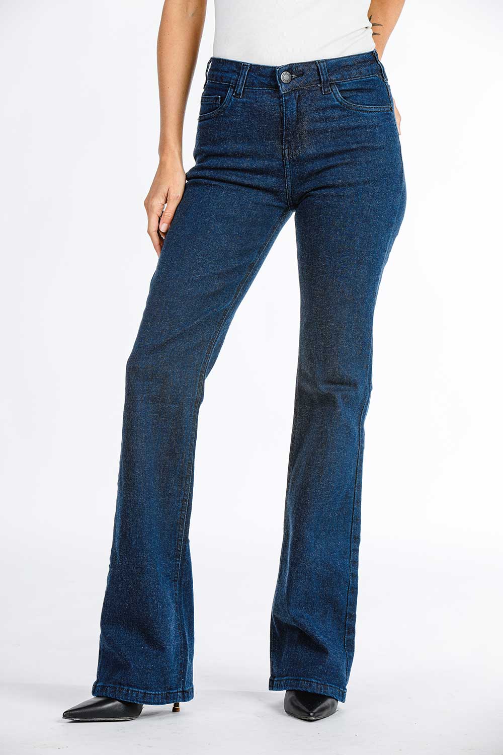 CALCA JEANS BOOT CUT C4 AMACIADO