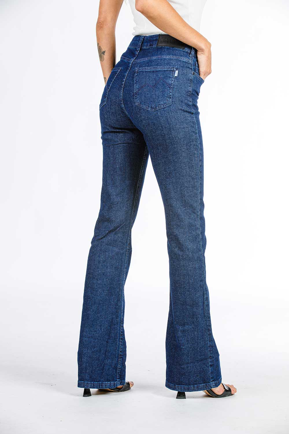 CALCA JEANS BOOT CUT C4 DARK BLUE