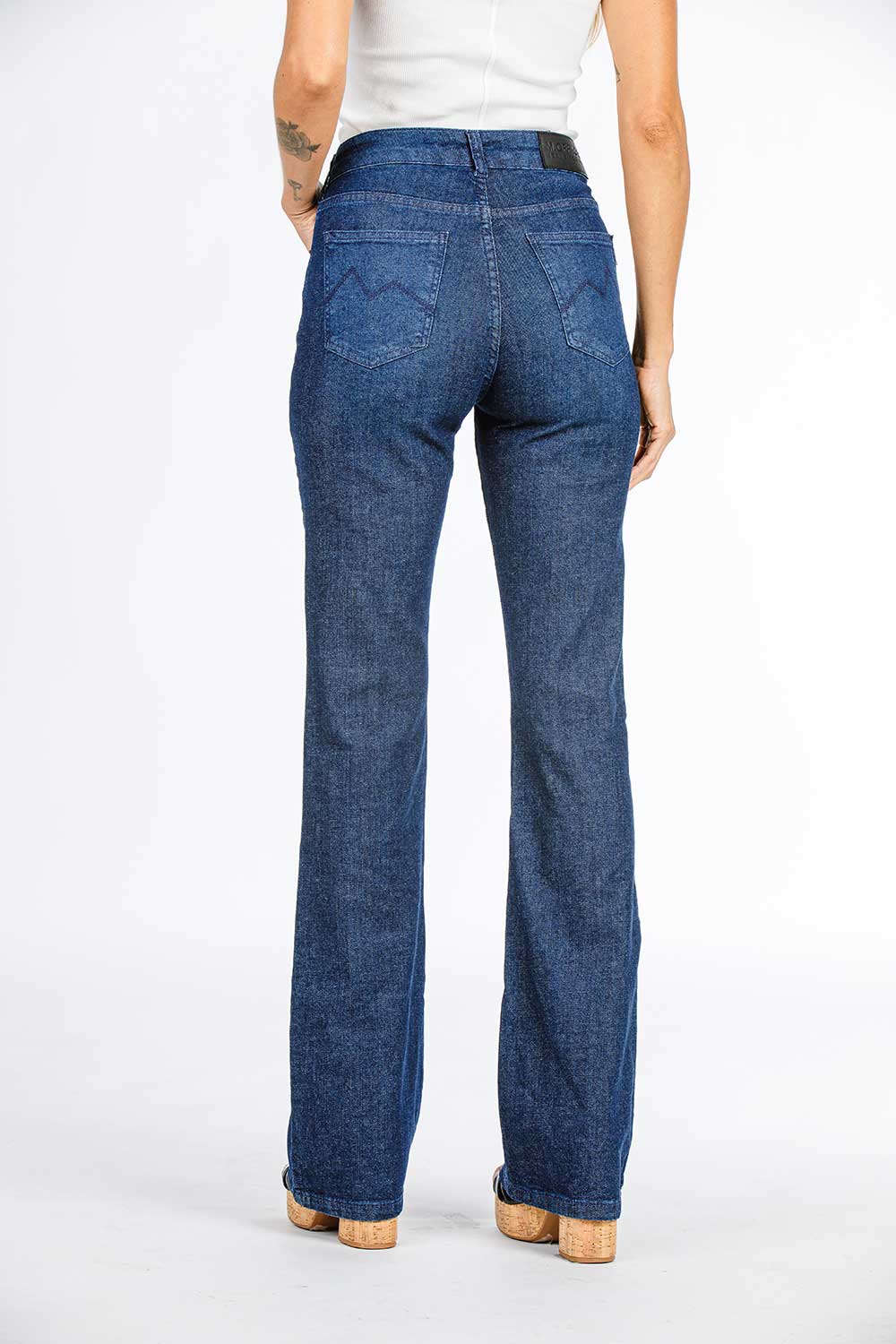 CALÇA JEANS BOOT CUT C4 DARK BLUE 93