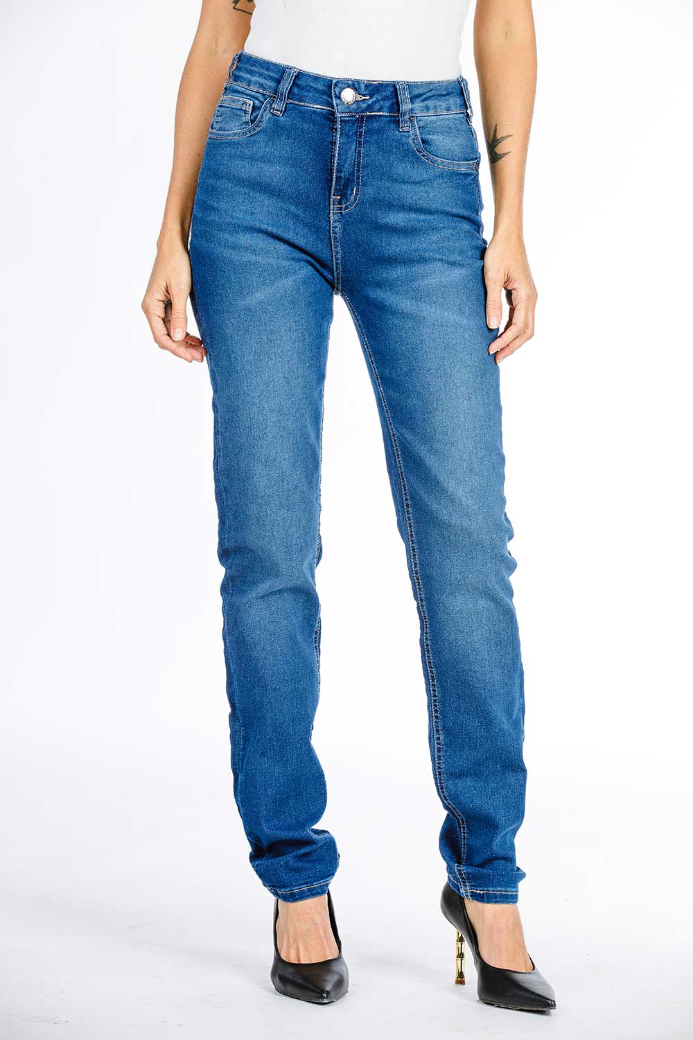 CALÇA JEANS SKINNY C4 DARK BLUE 93