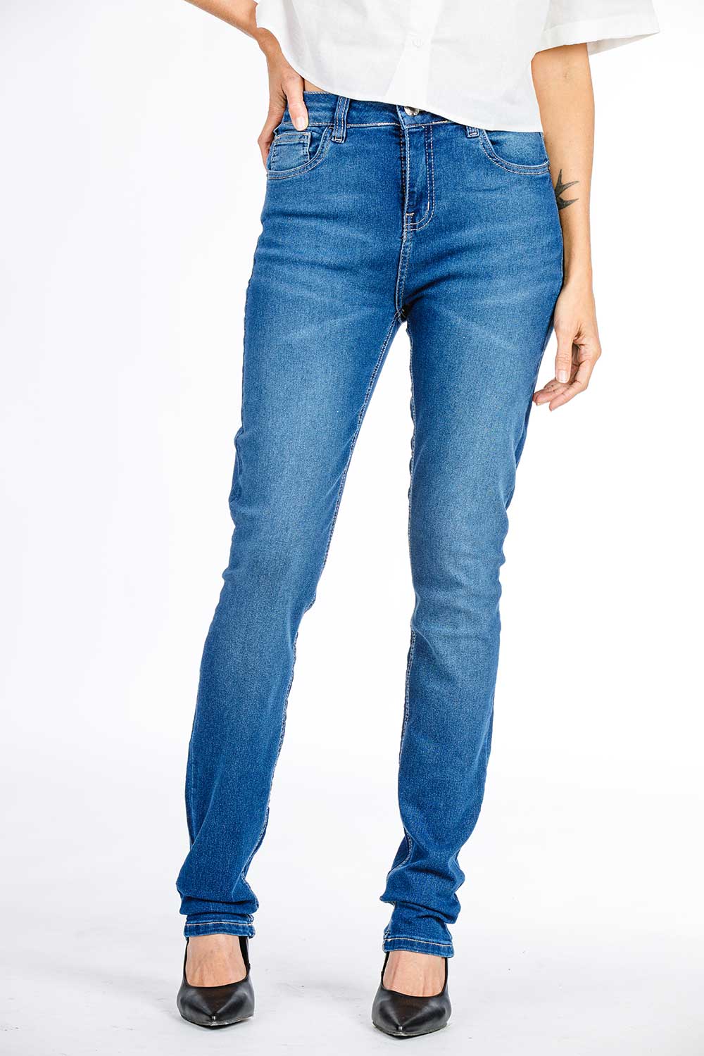 CALÇA JEANS SKINNY C4 DARK BLUE 93