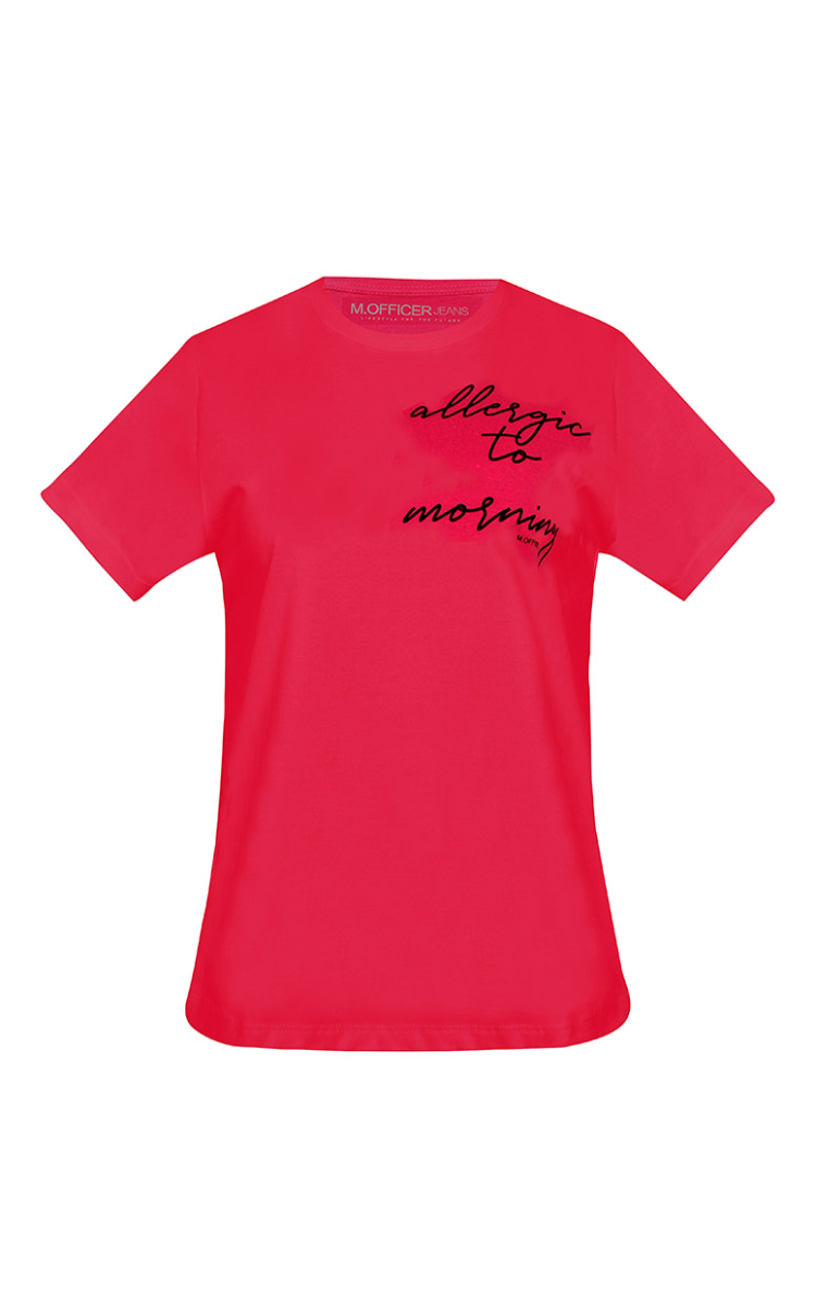 T-SHIRT COMFORT M/C ESTAMPA ALLERGIC TO