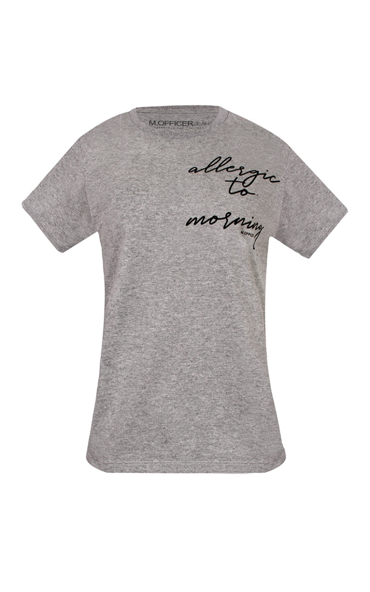 T-SHIRT COMFORT M/C ESTAMPA ALLERGIC TO