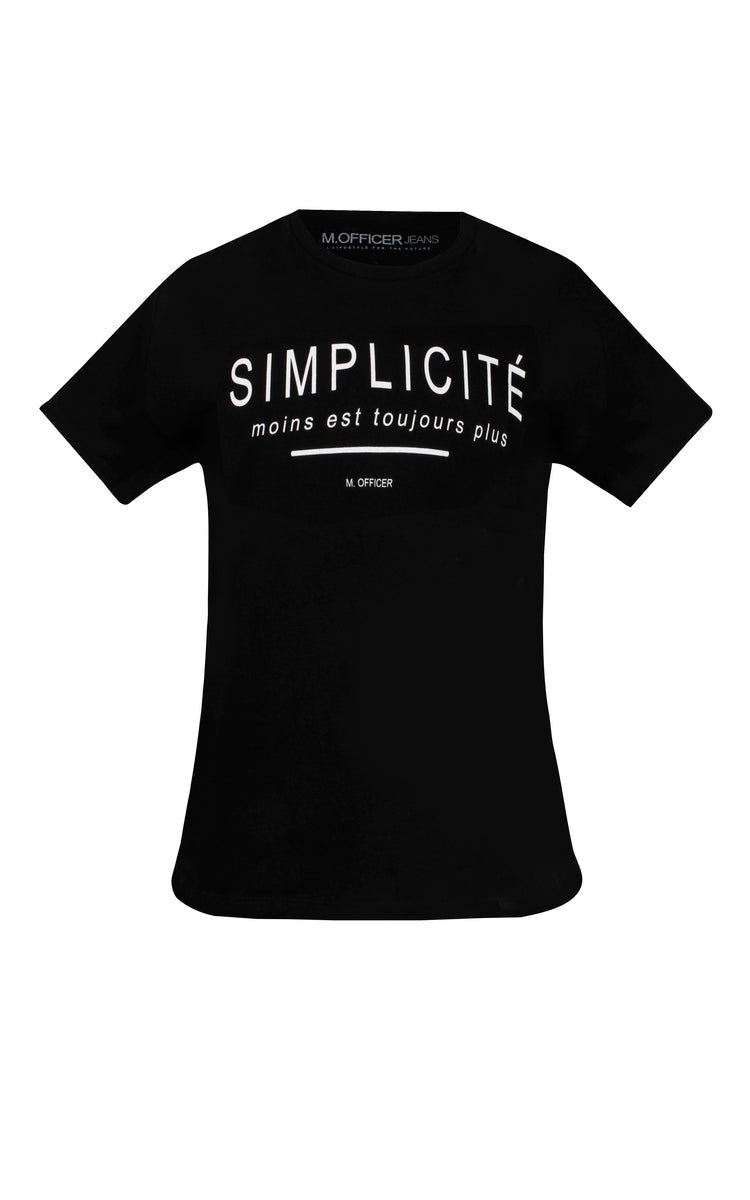 T-SHIRT COMFORT M/C ESTAMPA SIMPLICITE