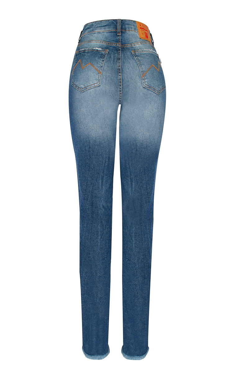 CALÇA JEANS SKINNY C4 BLUE WASH