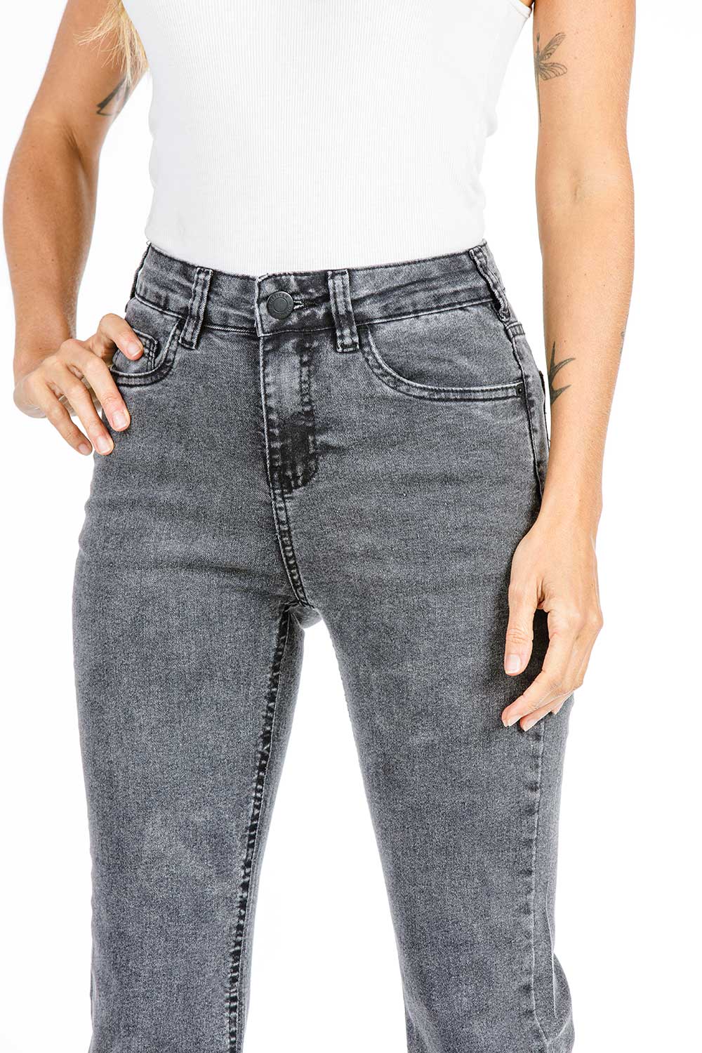 CALÇA JEANS BOOT CUT C4 BLACK DENIN