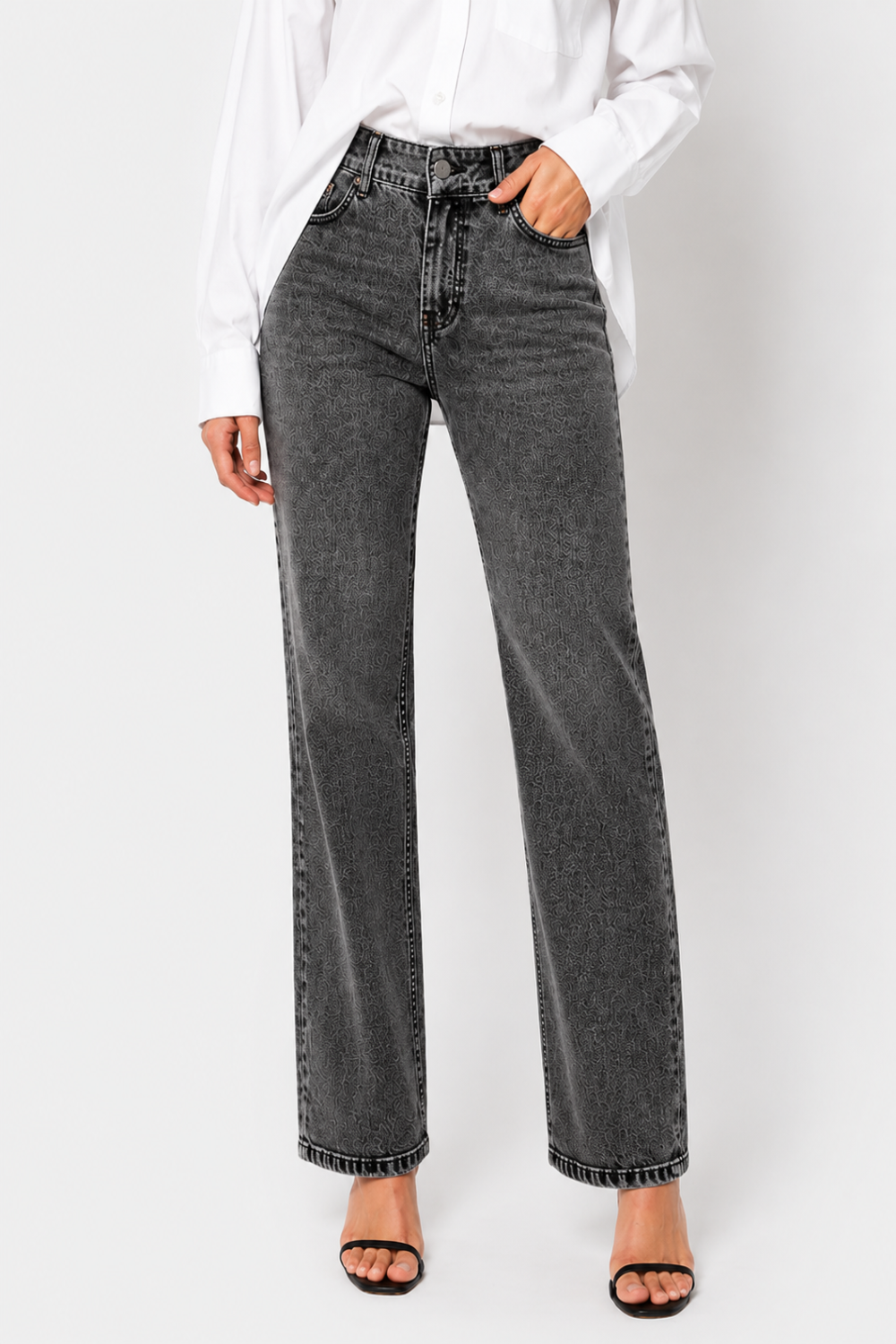 CALÇA JEANS RETA C3 BLACK DENIM
