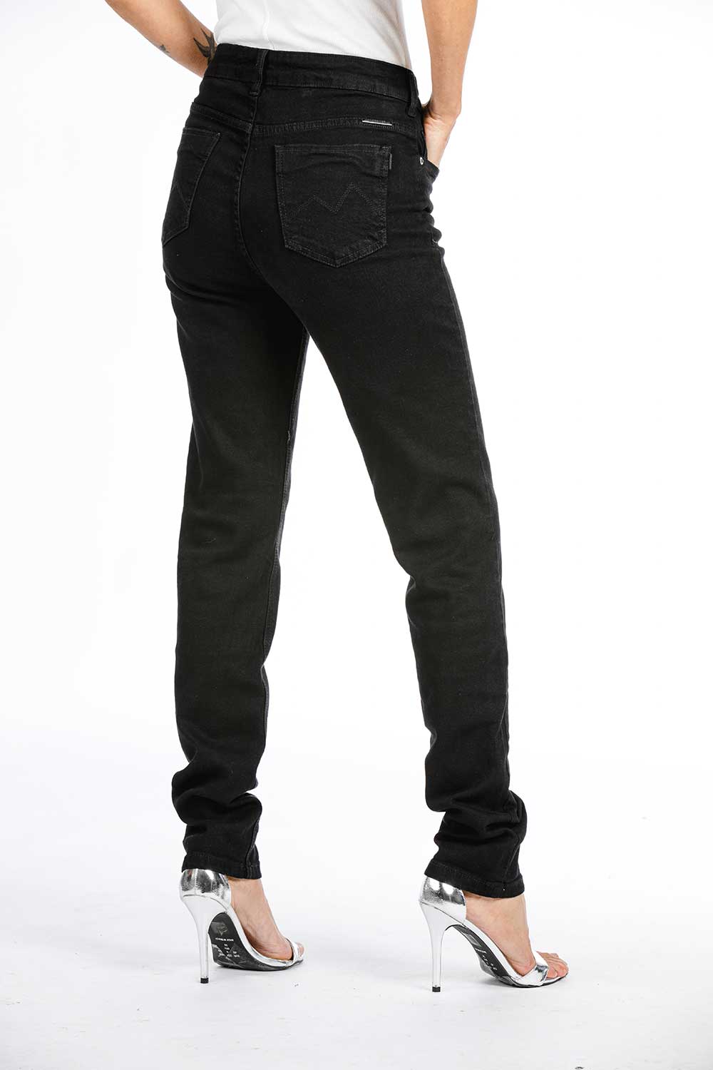 CALÇA JEANS SKINNY C4 SUPER BLACK DENIN