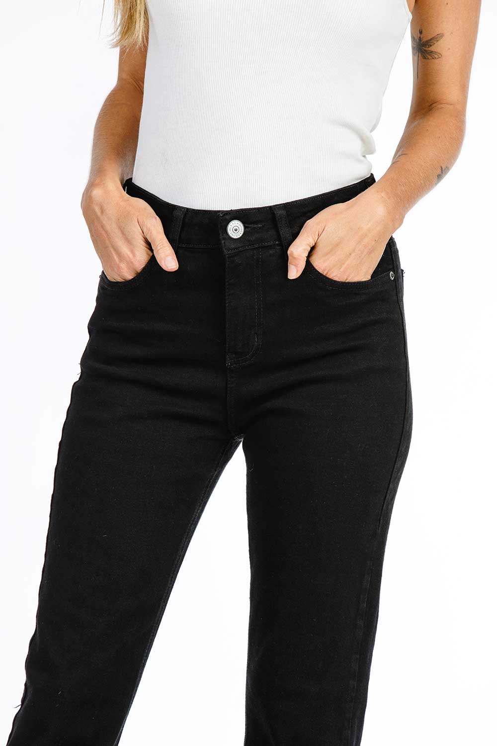 CALÇA JEANS SKINNY C4 SUPER BLACK DENIN