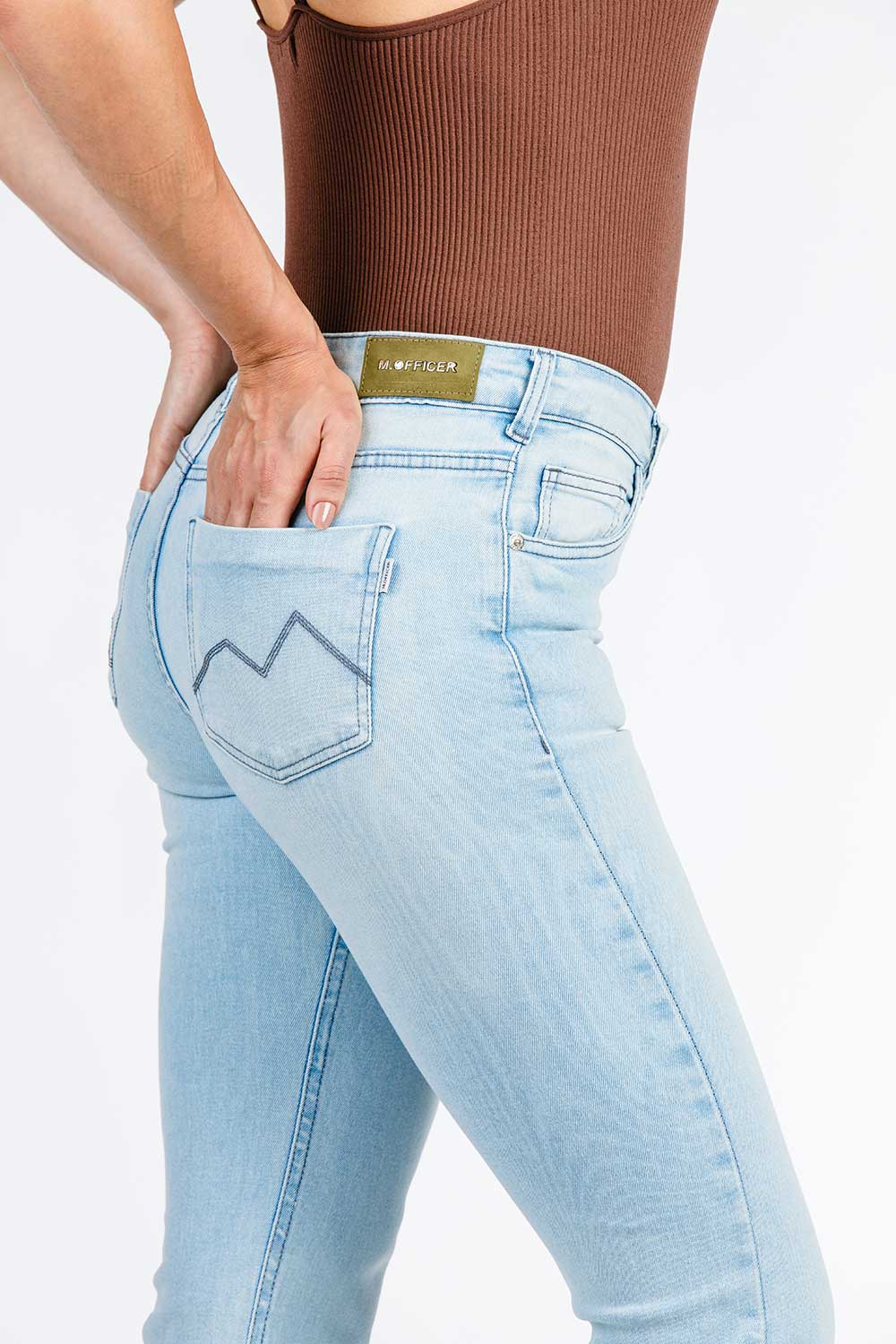 CALÇA JEANS RETA C3 LIGHT BLUE