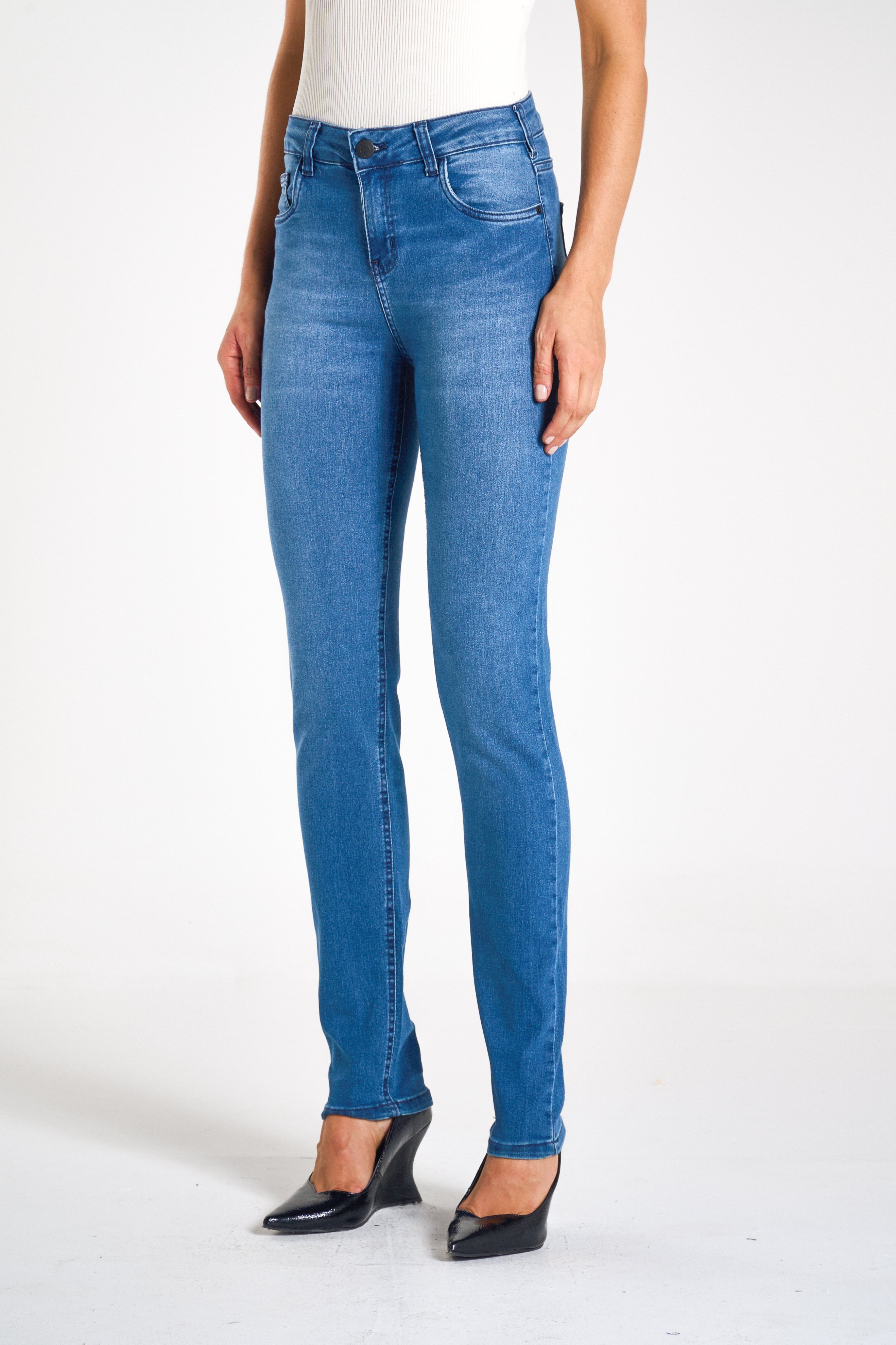 CALÇA JEANS SKINNY C3 BLUE WASH