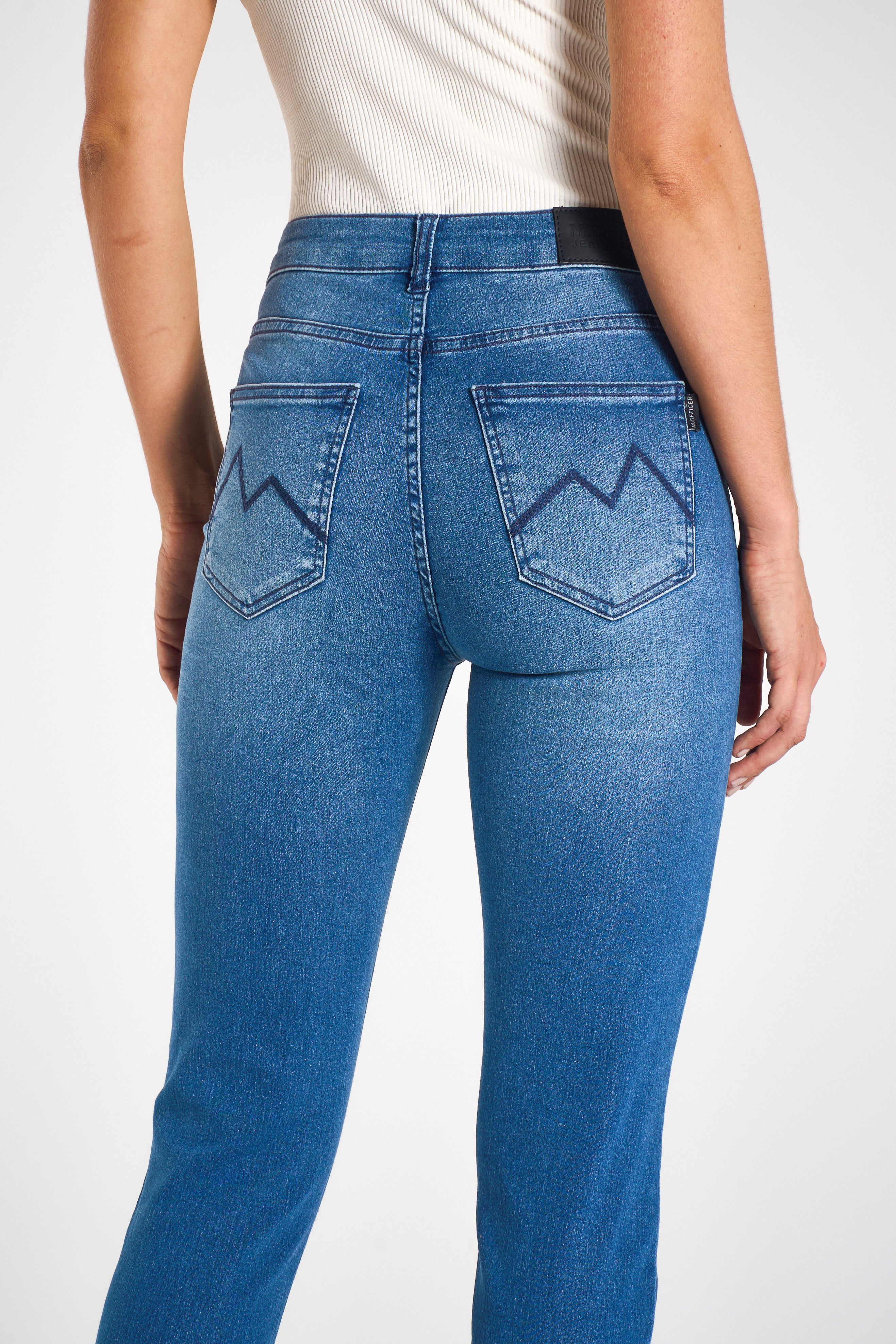 CALÇA JEANS SKINNY C3 BLUE WASH