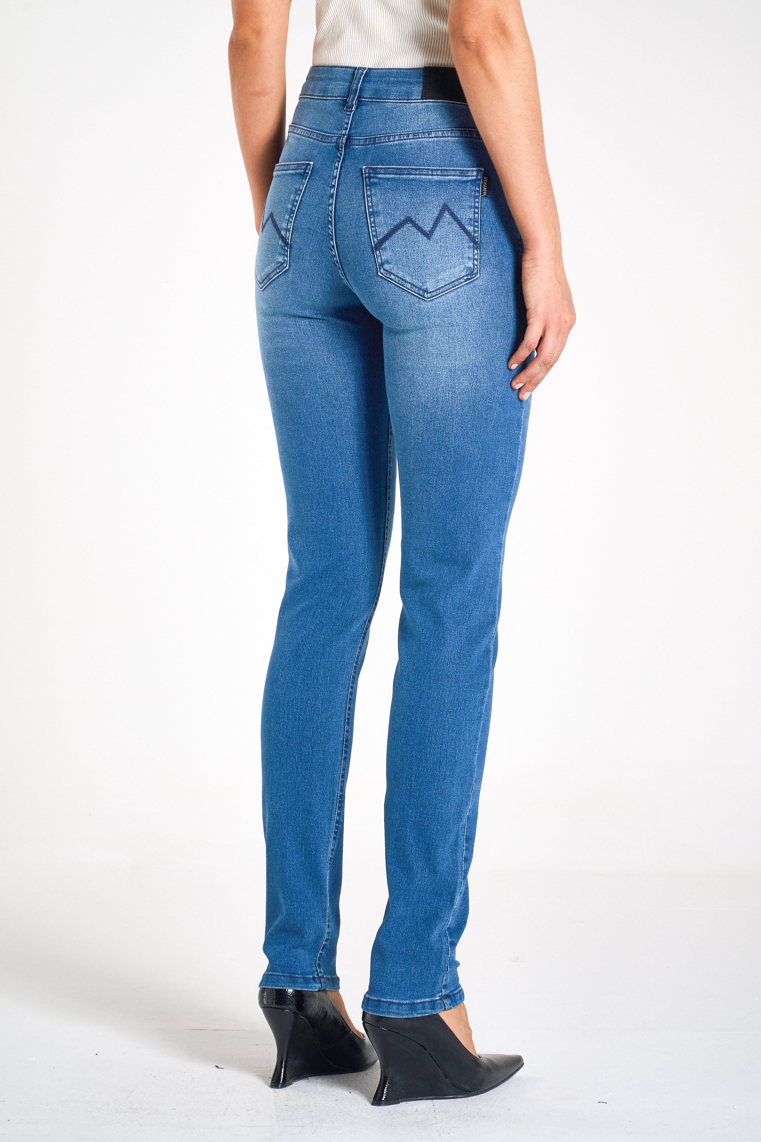 CALÇA JEANS SKINNY C3 BLUE WASH