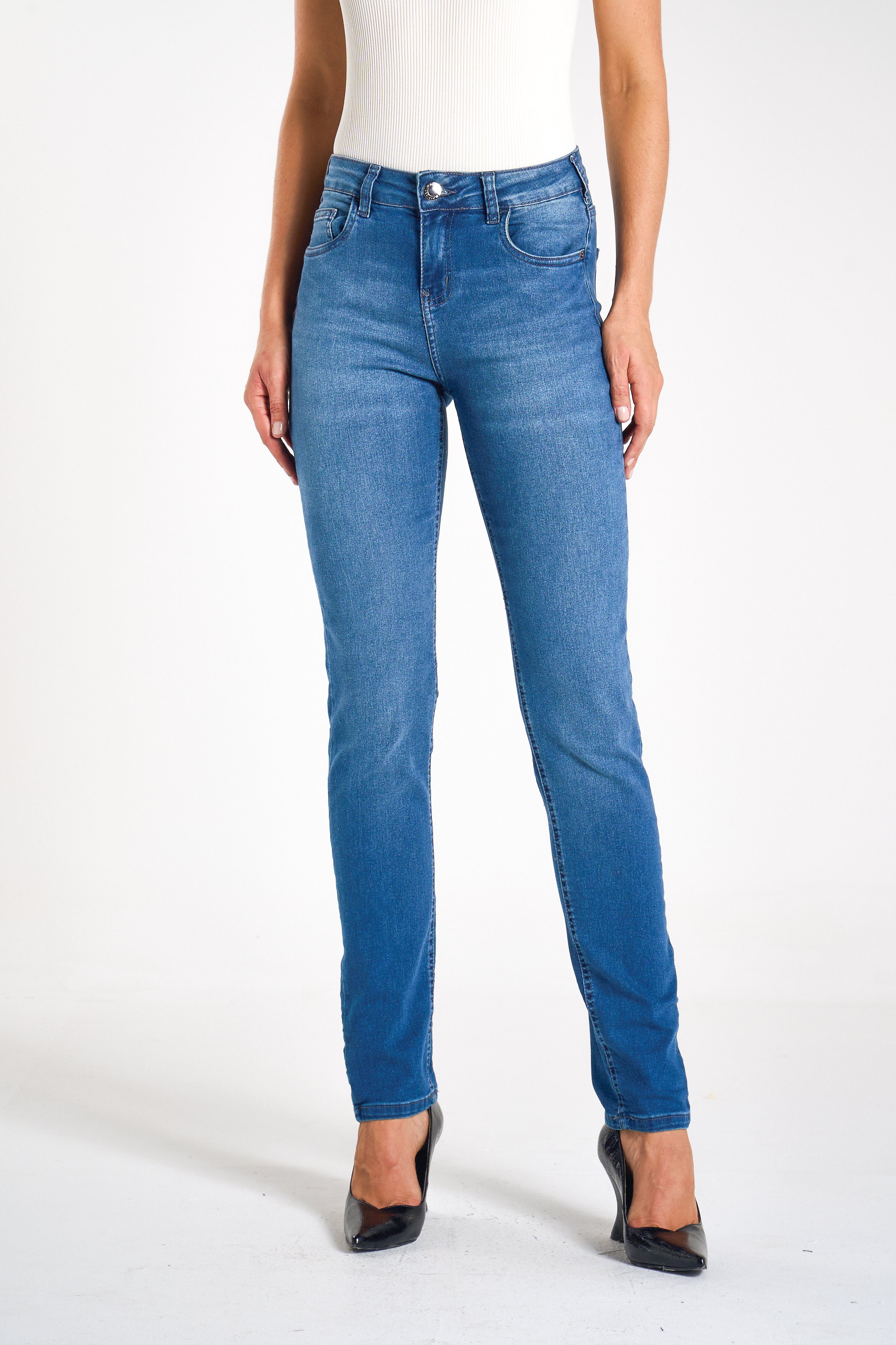 CALÇA JEANS SKINNY C3 BLUE WASH