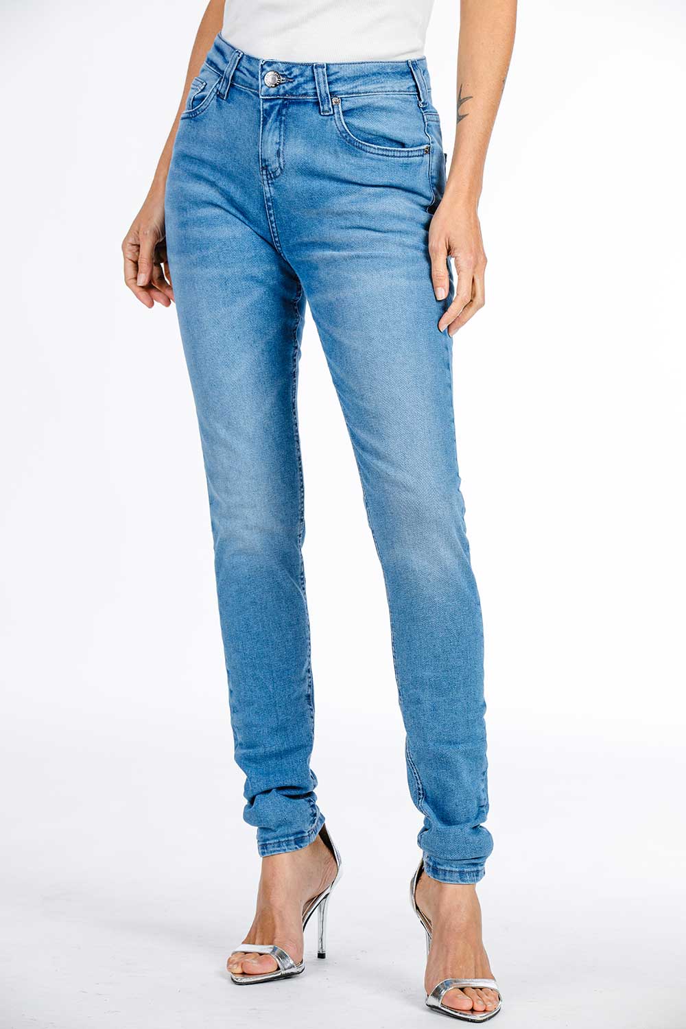 CALÇA JEANS SUPER SKINNY C3 LIGHT BLUE