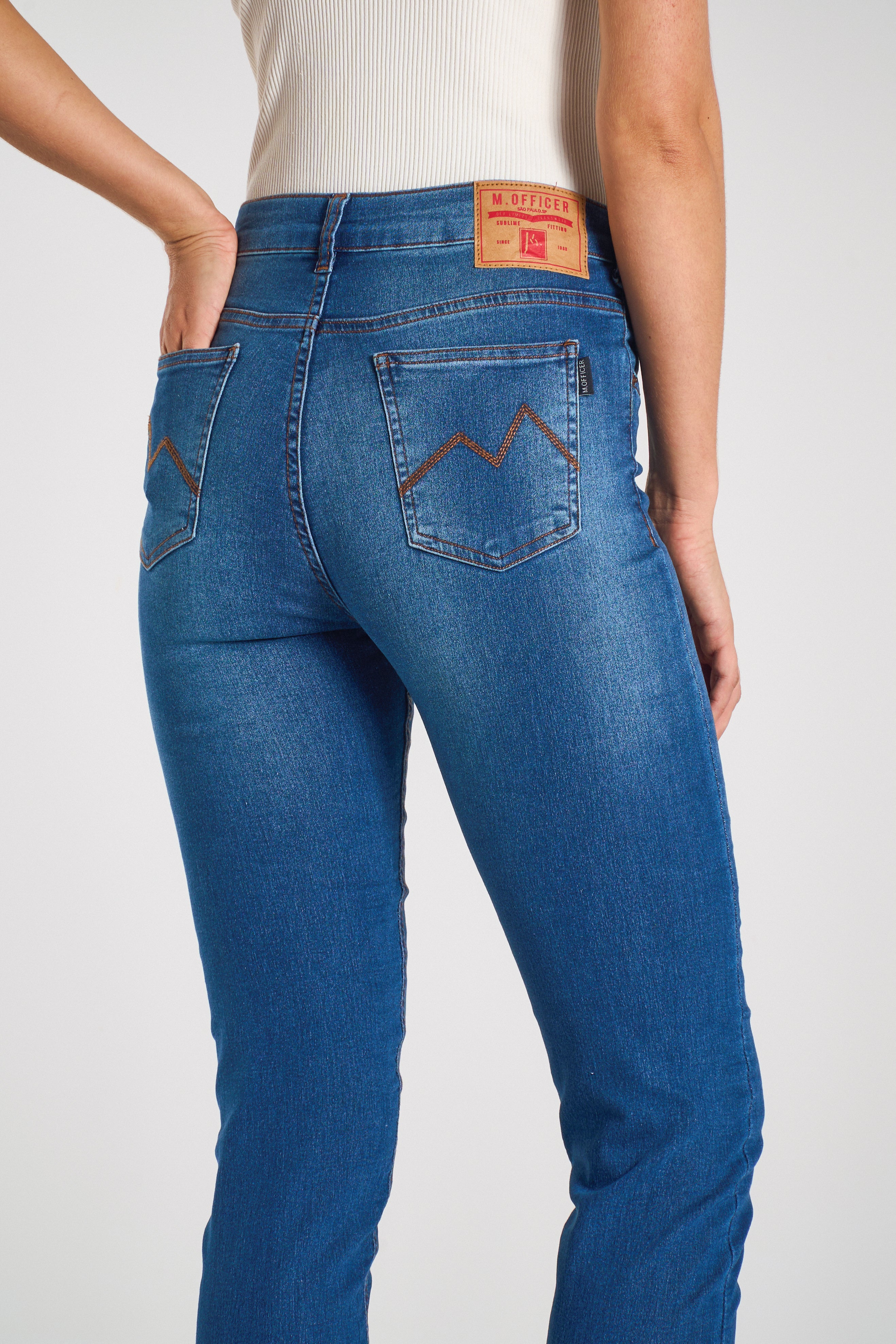 CALÇA JEANS SUPER SKINNY C3 DARK BLUE