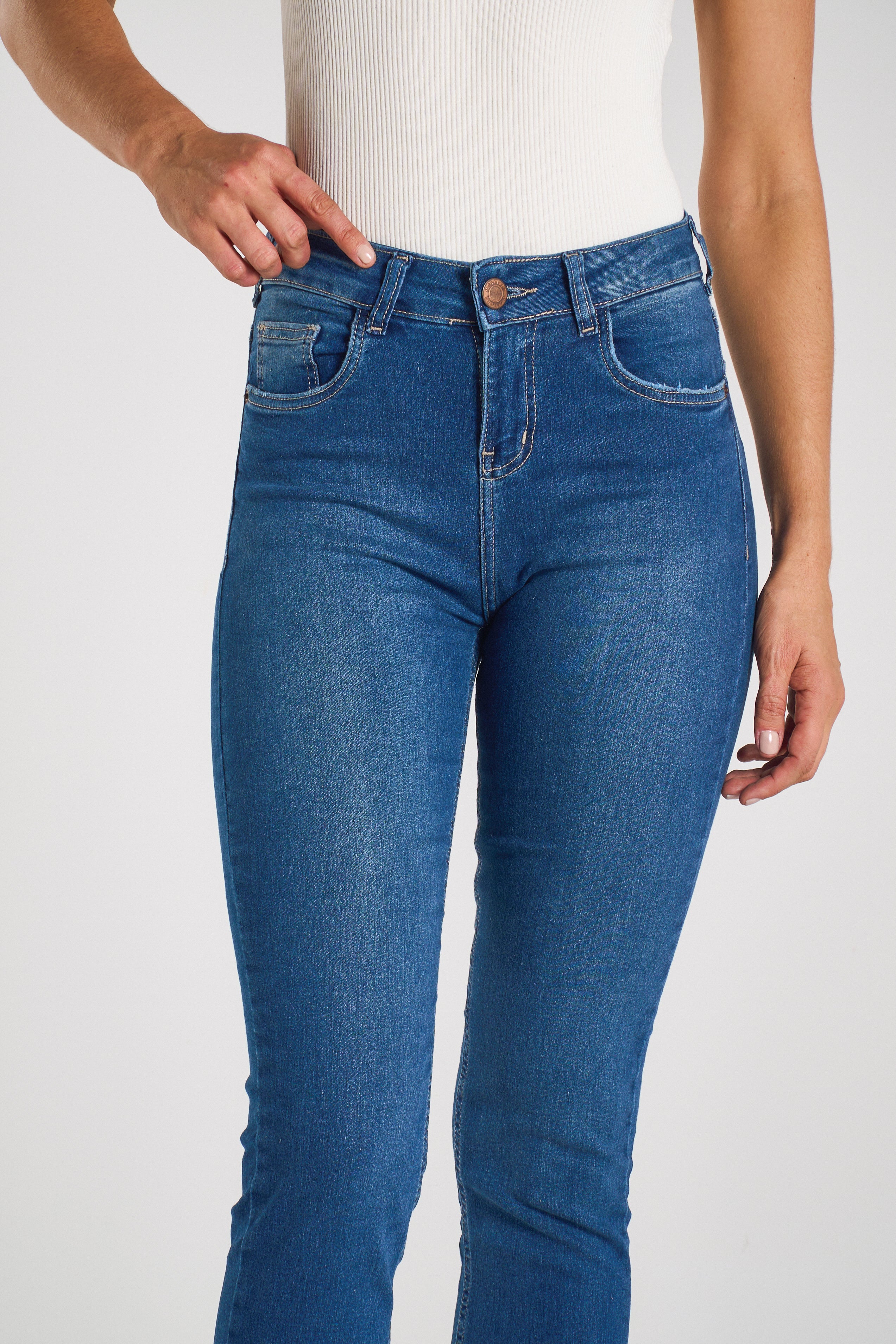 CALÇA JEANS SUPER SKINNY C3 DARK BLUE