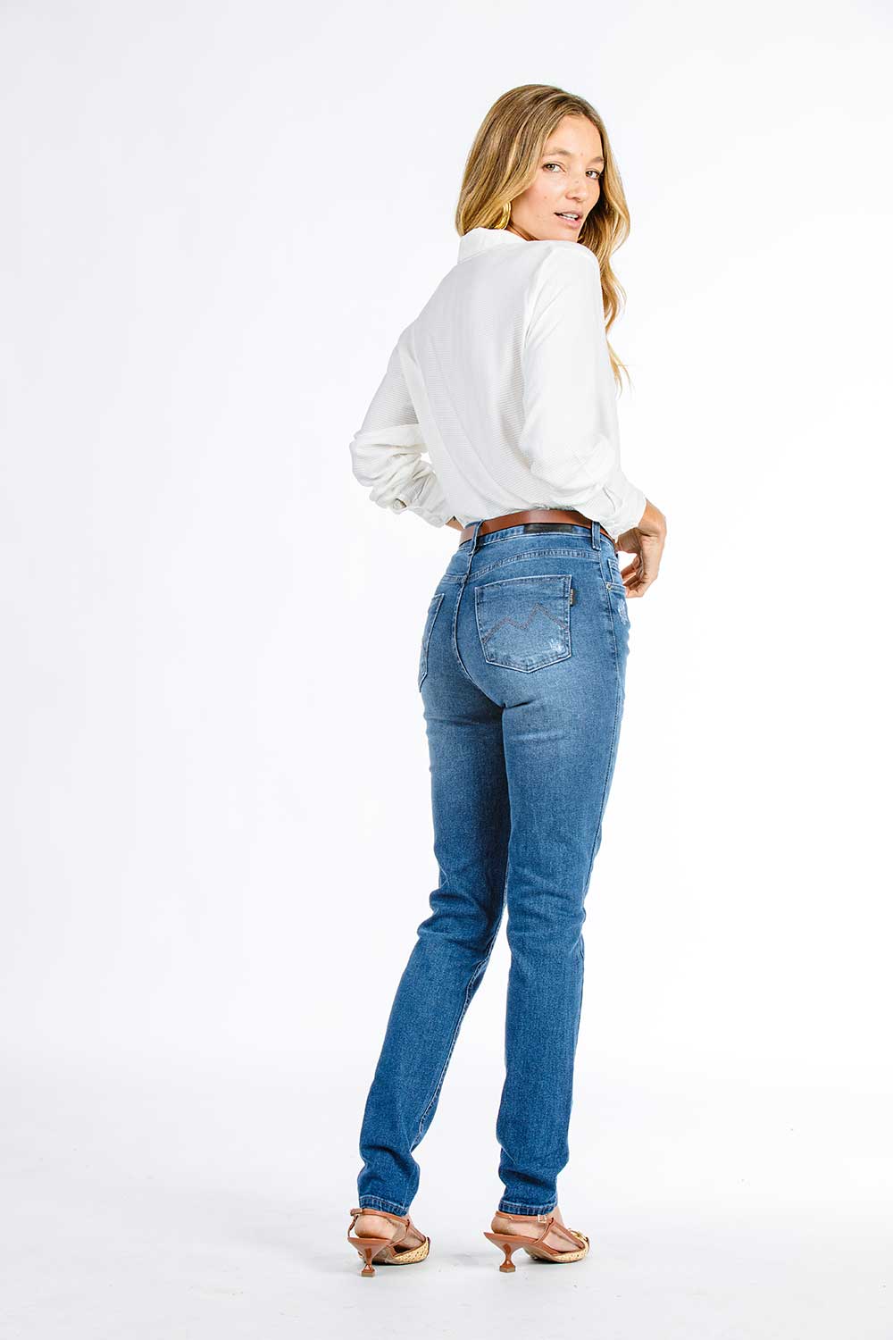 CALÇA JEANS SUPER SKINNY C3 BLUE WASH