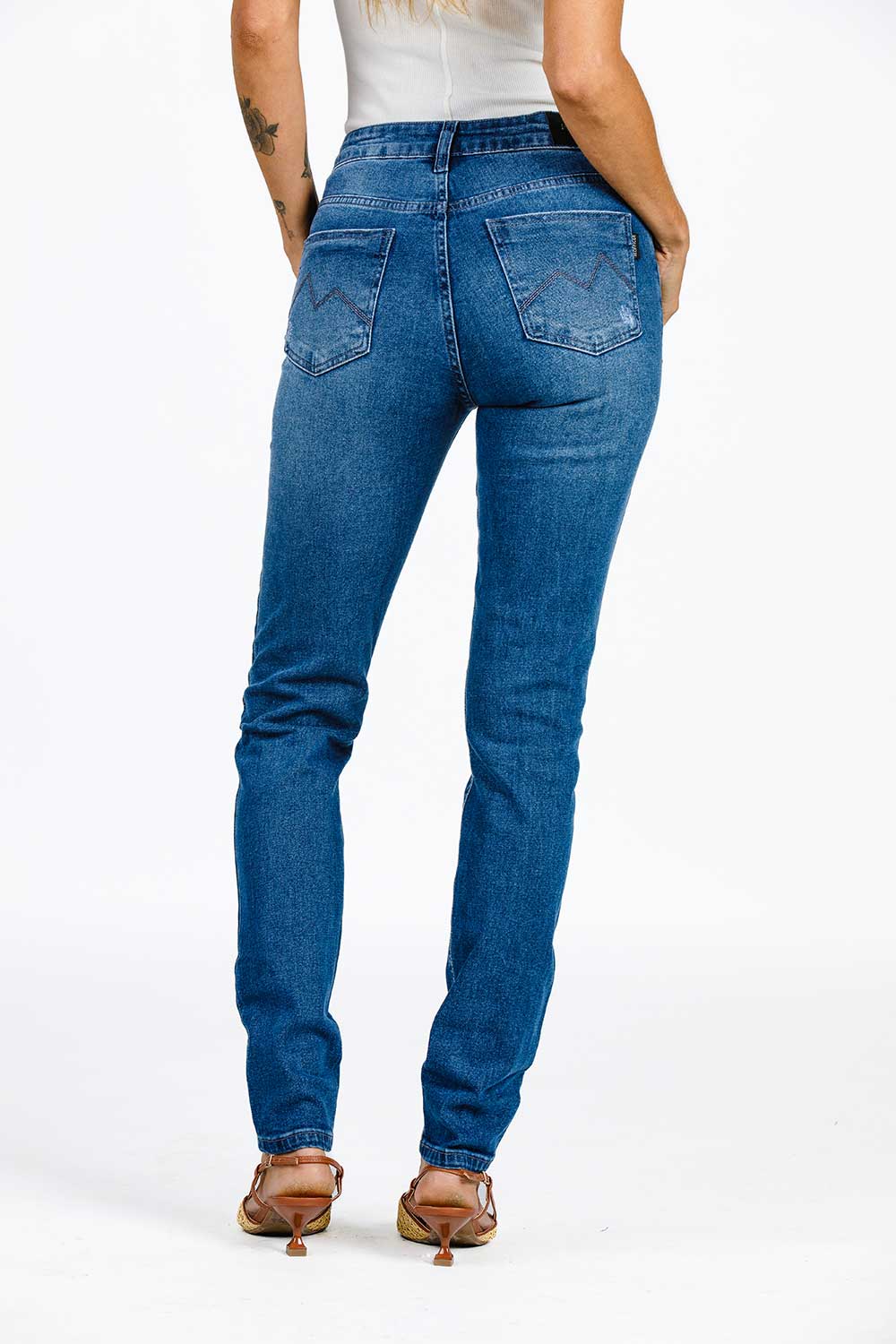 CALÇA JEANS SUPER SKINNY C3 BLUE WASH