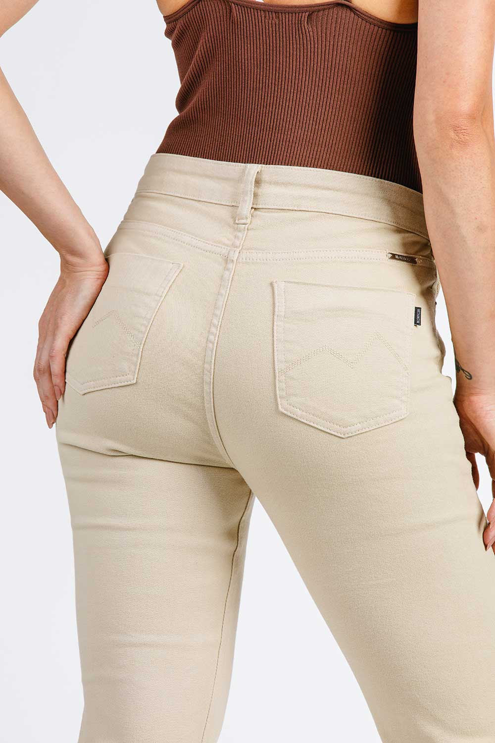 CALÇA JEANS BOOT CUT C4 BR/PT