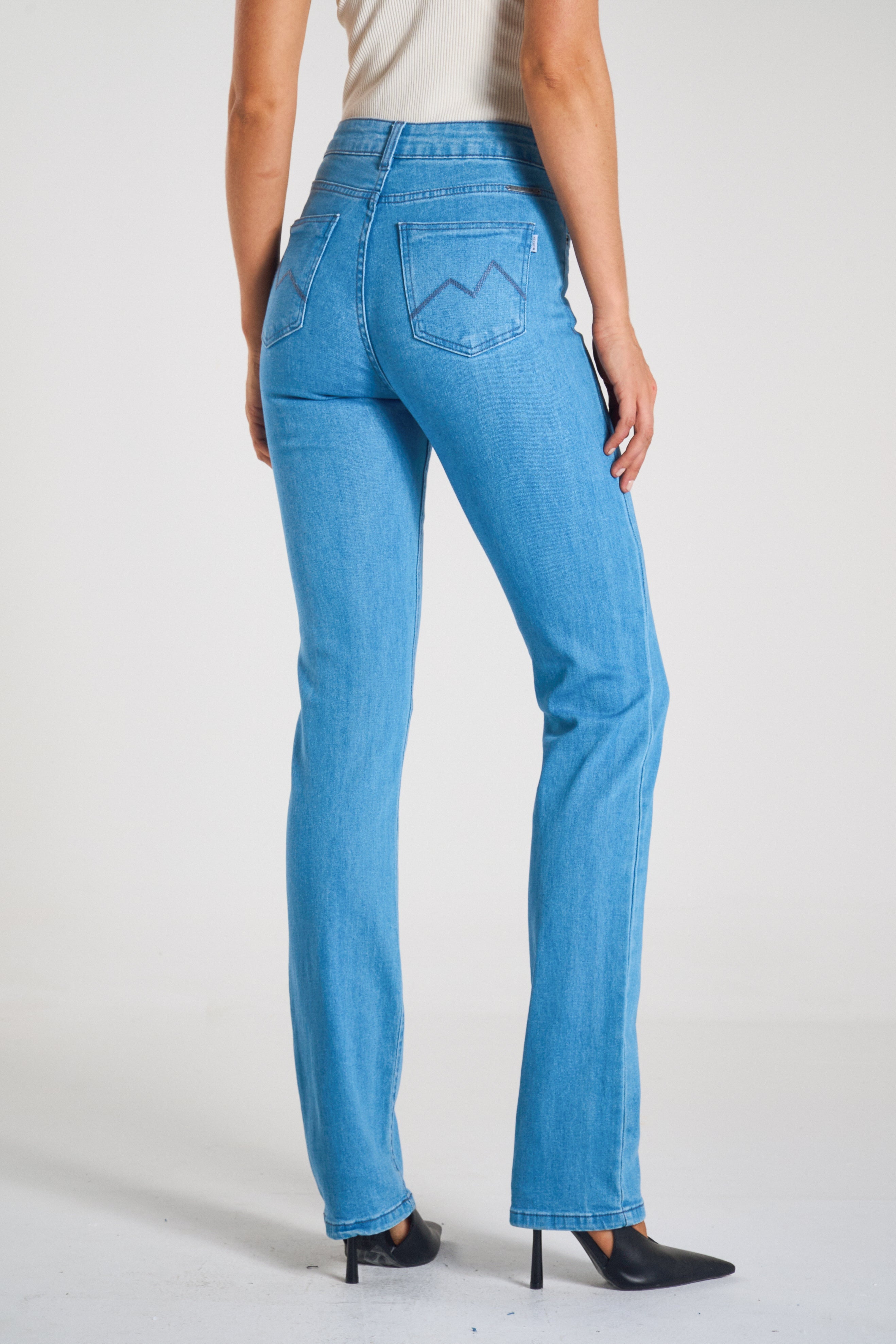 CALÇA JEANS RETA C4 LIGHT BLUE 25