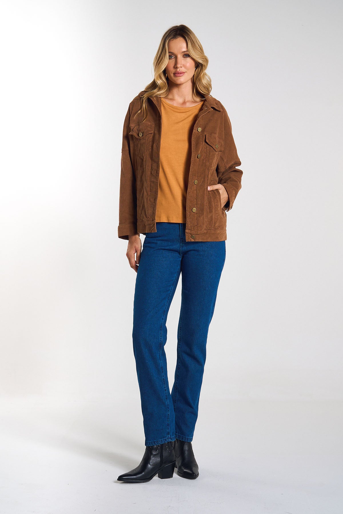 CALÇA JEANS MOM C4 DARK BLUE 25