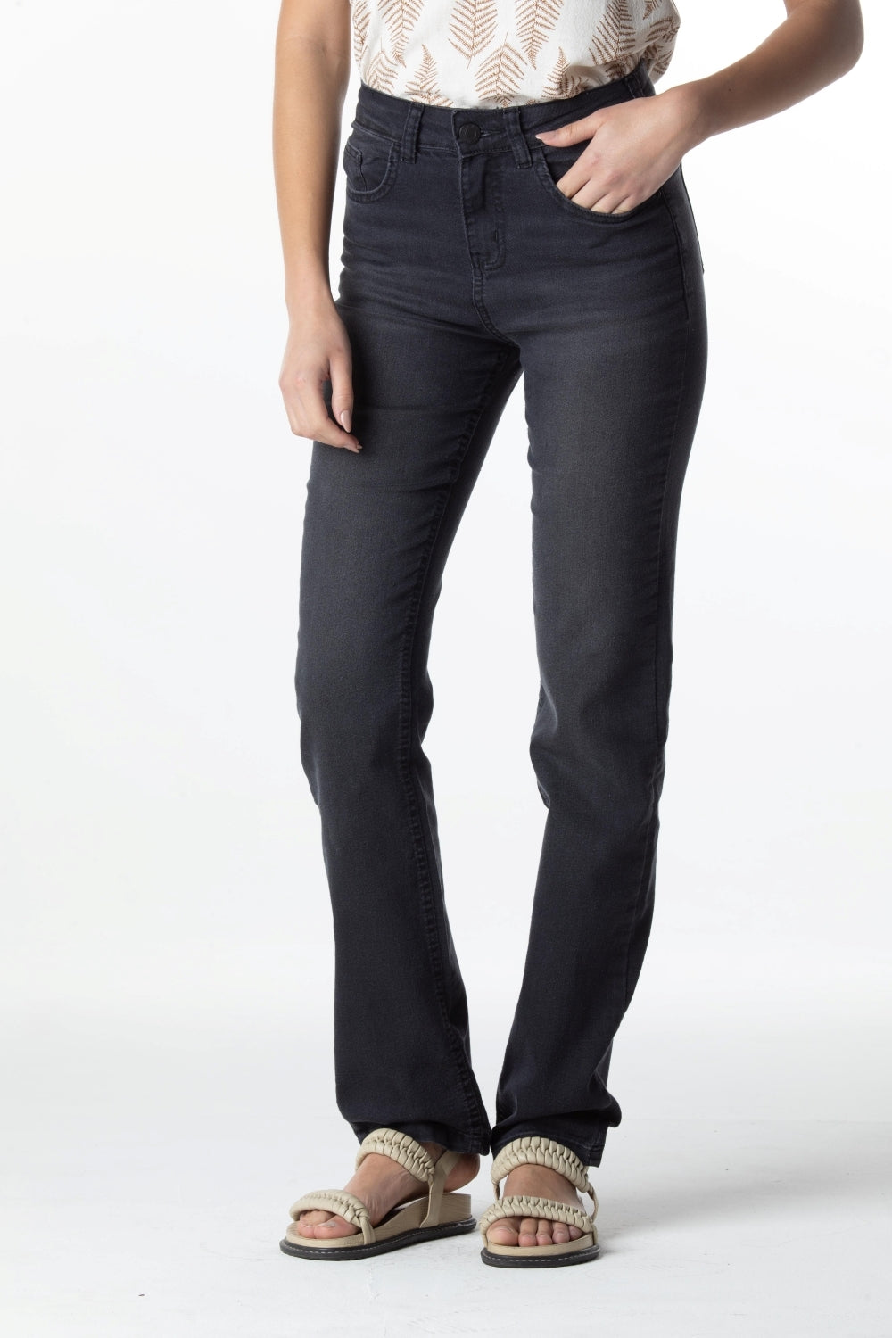 CALÇA JEANS RETA C4 BLACK DENIM