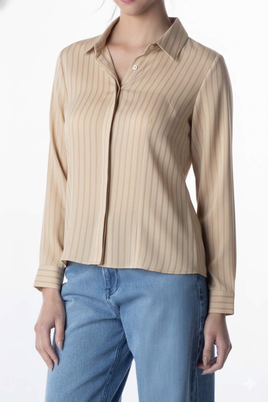 CAMISA M/L LISTRAS INVISIVEIS