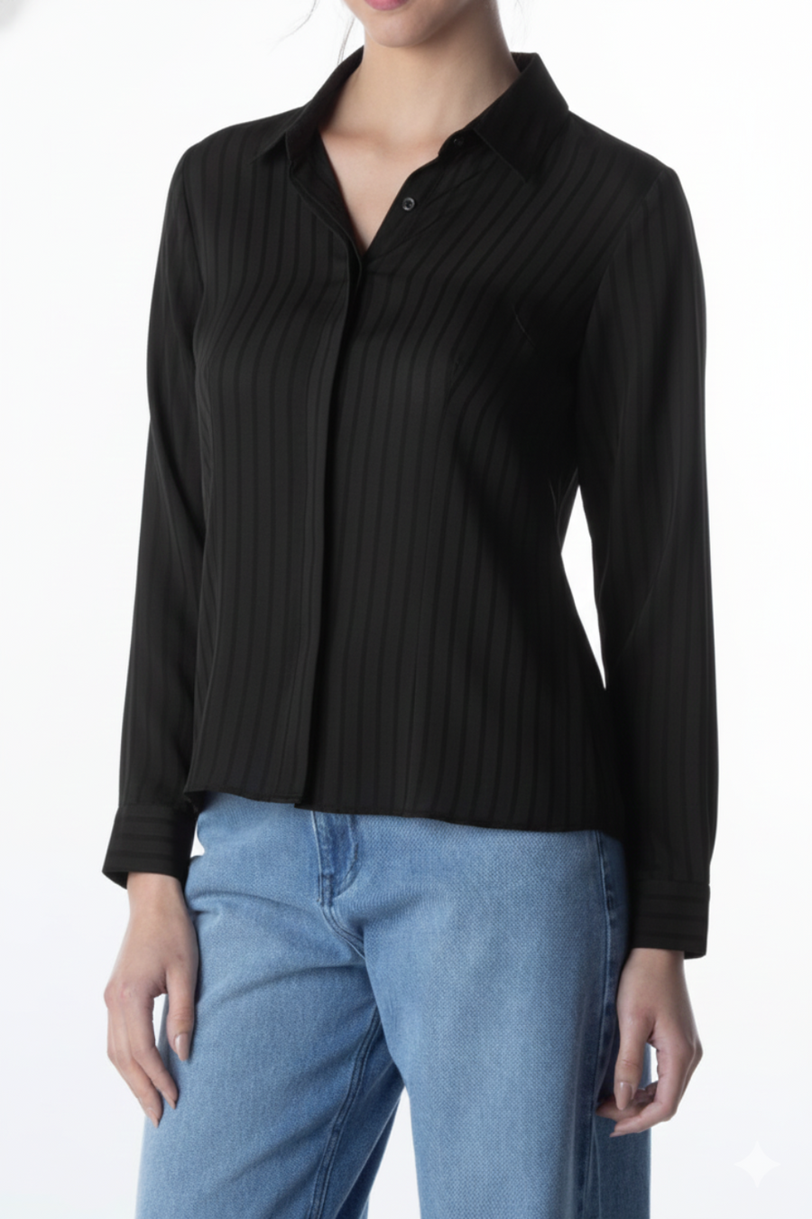 CAMISA M/L LISTRAS INVISIVEIS