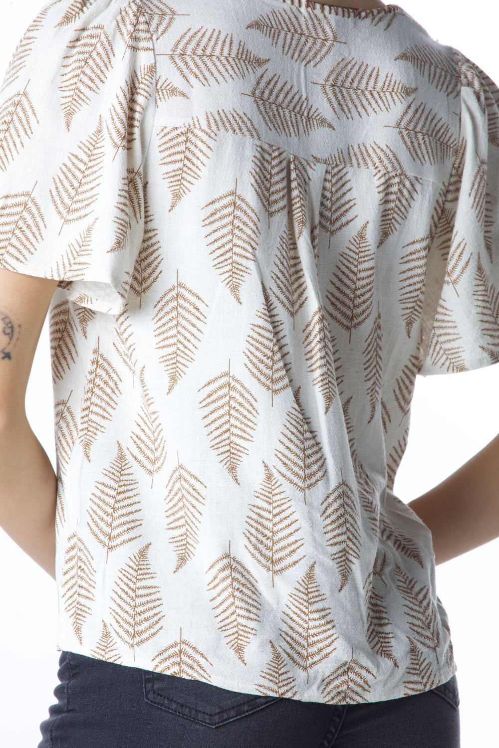 BATA M/C FEMININA ESTAMPA PINHEIROS