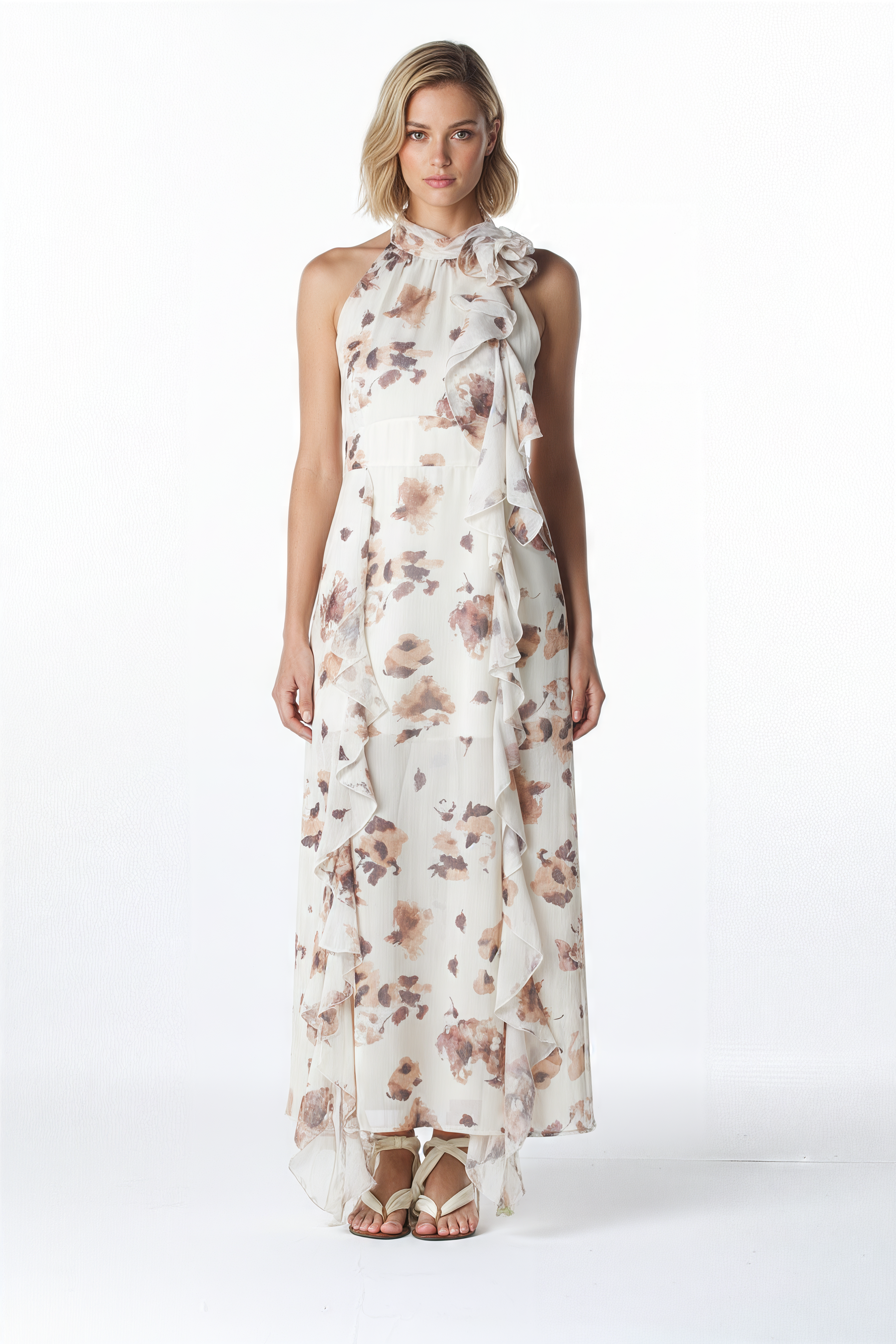 VESTIDO LONGO FLORIDO IMP