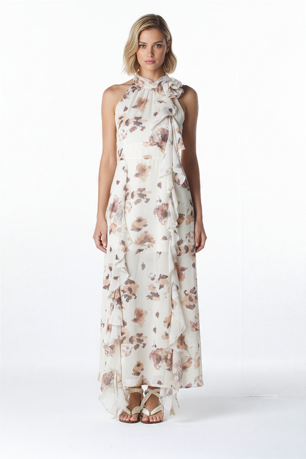 VESTIDO LONGO FLORIDO IMP