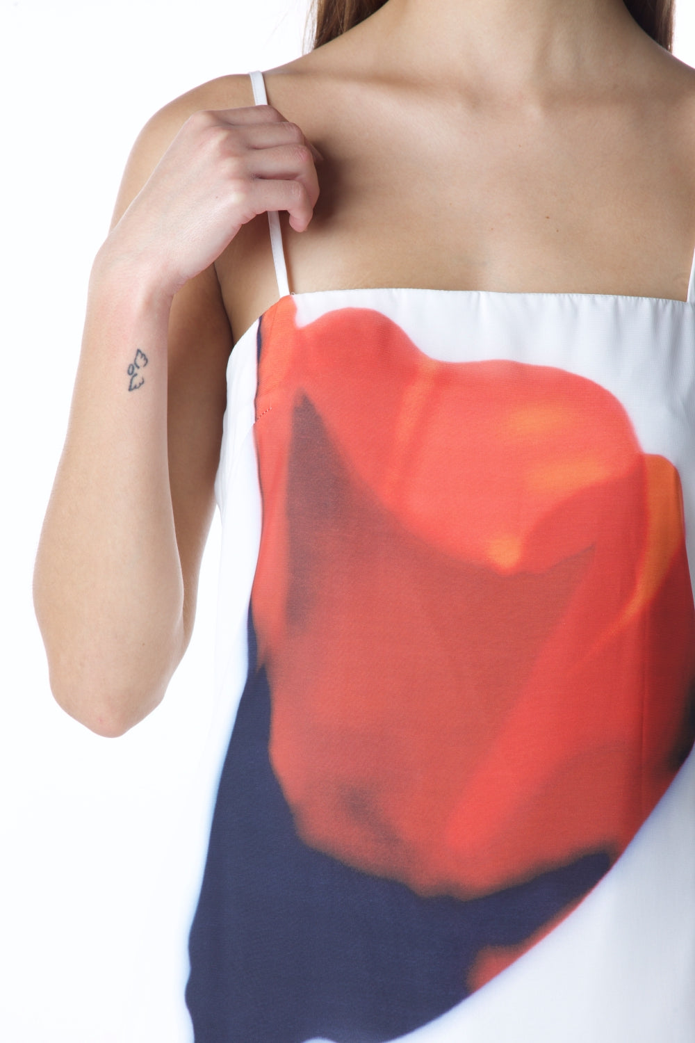 VESTIDO LONGO ROSA ESTAMPADA IMP