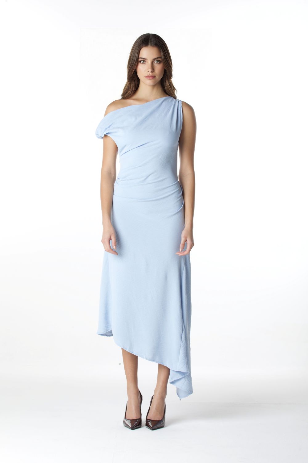 VESTIDO LONGO TEXTURIZADO