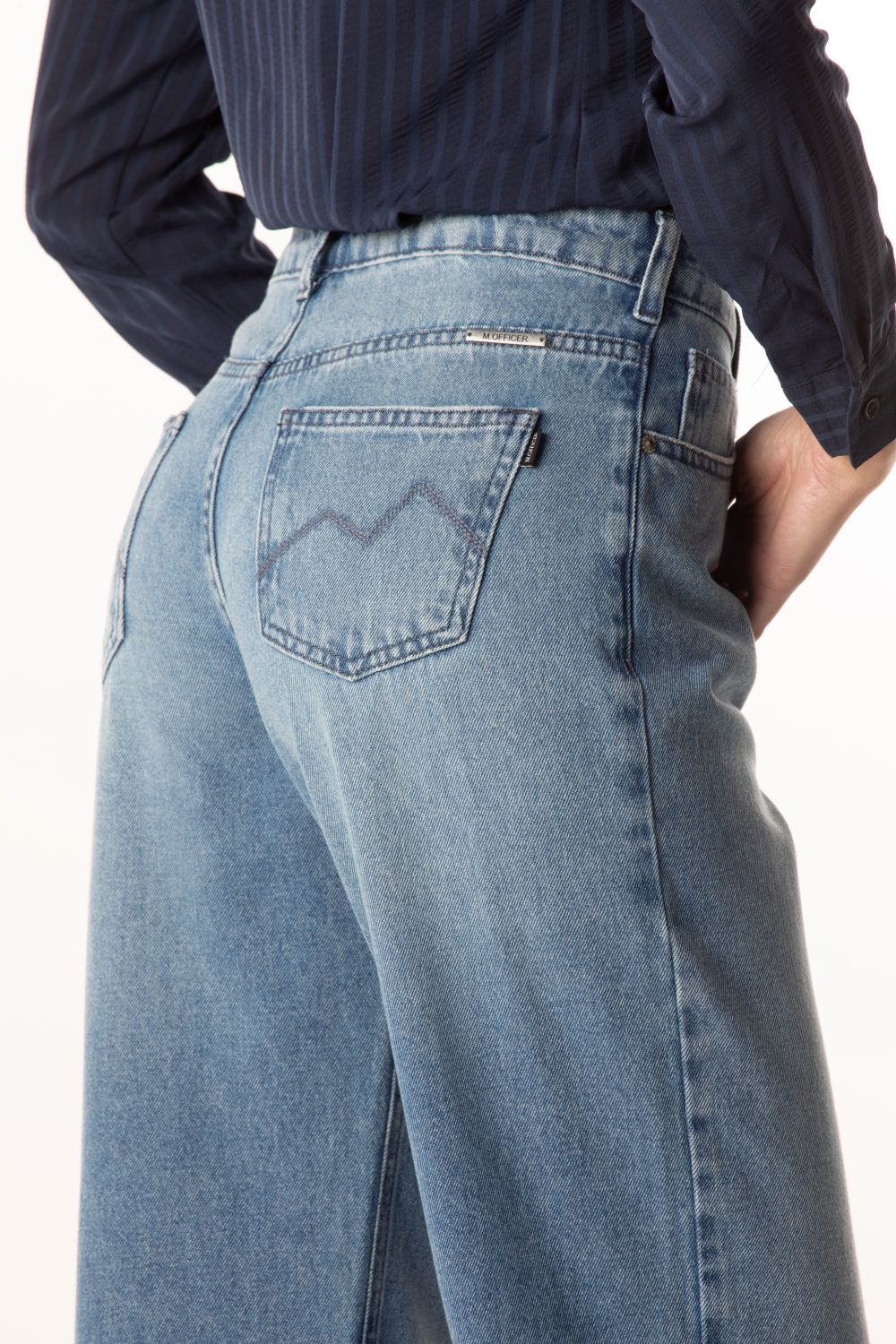 CALÇA JEANS UNISSEXY SEMI BAGGY LIGHT BLUE