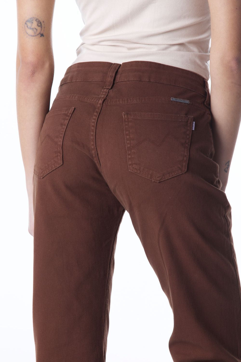 CALÇA SARJA RETA C3 MARROM