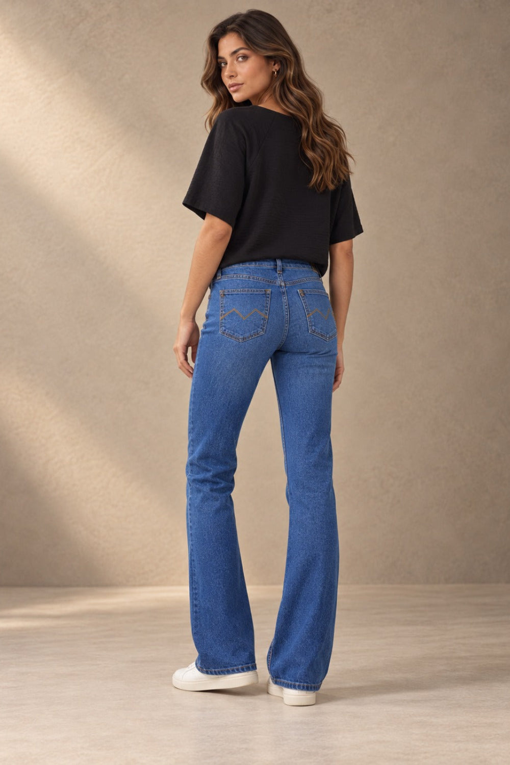 CALÇA JEANS BOOT CUT C3 BLUE WASH