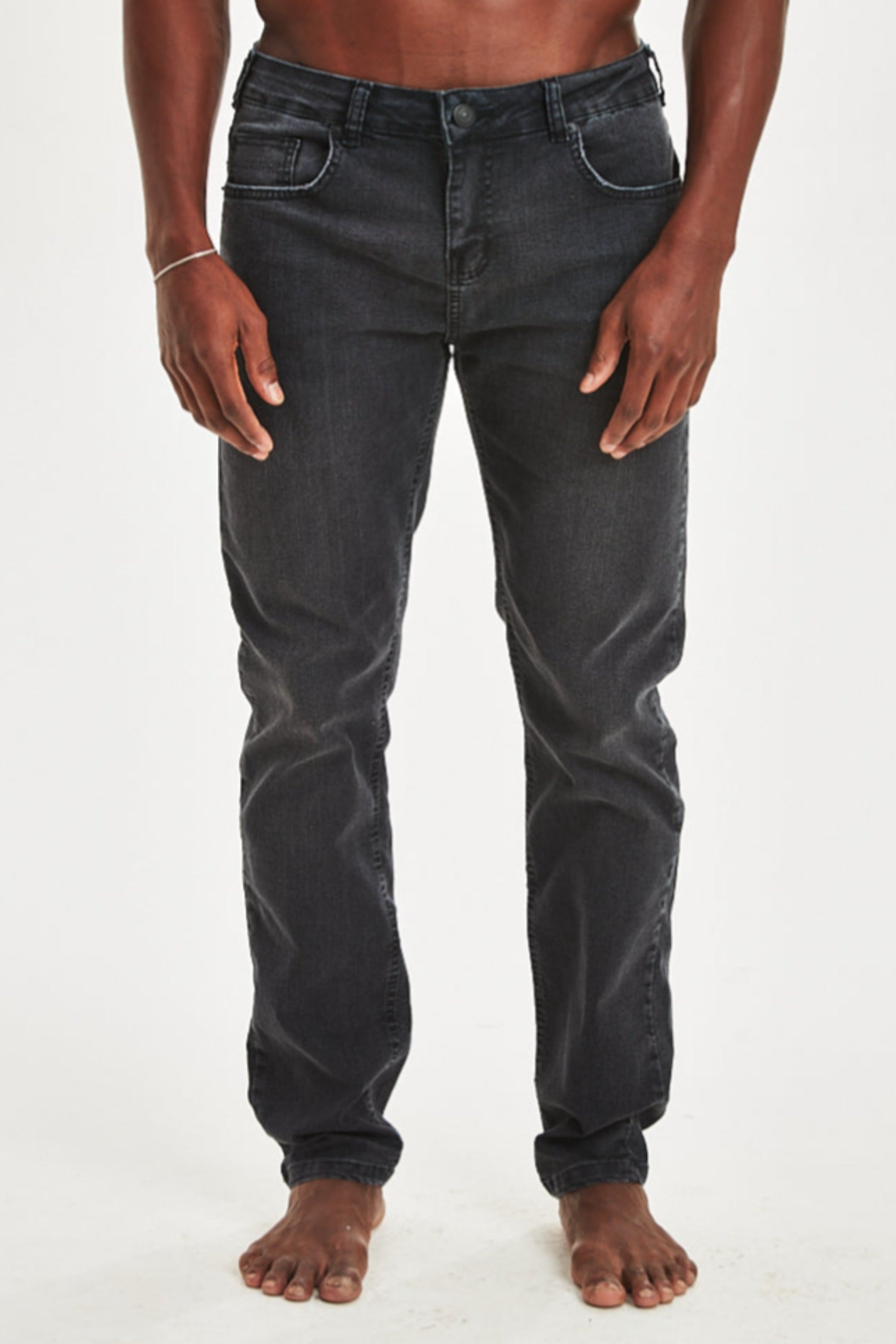 CALCA JEANS SLIM BLACK DENIM