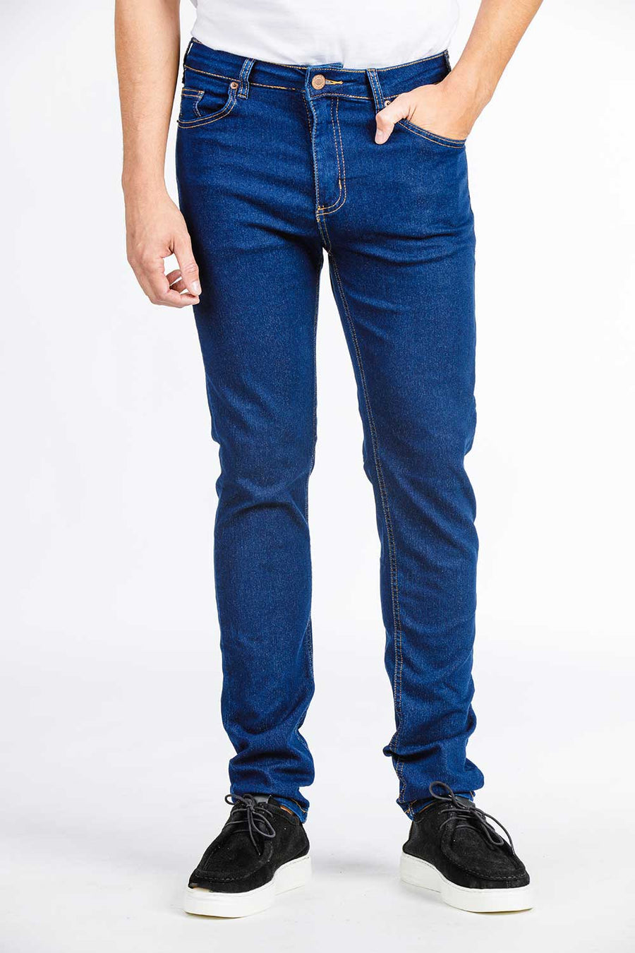CALÇA JEANS SLIM DARK BLUE