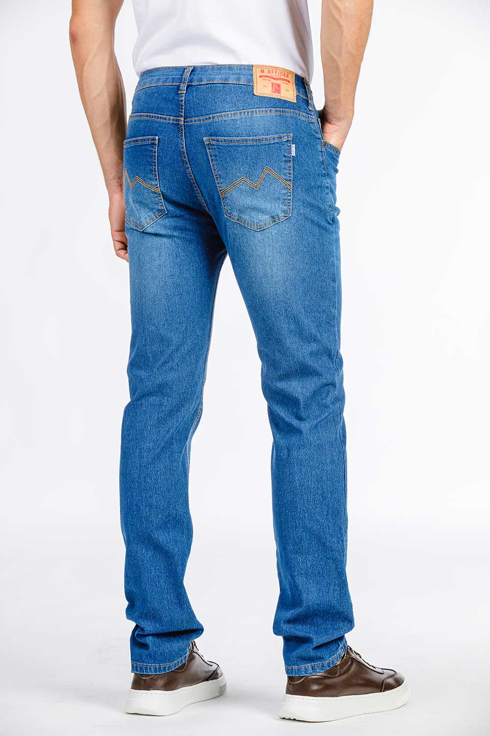 CALÇA JEANS SLIM BLUE WASH 93