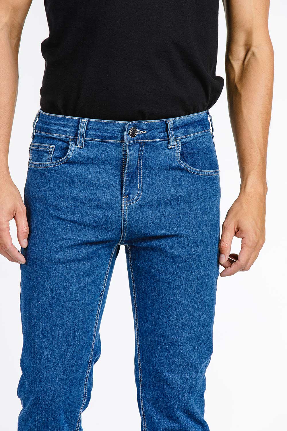 CALÇA JEANS SLIM BLUE WASH 93