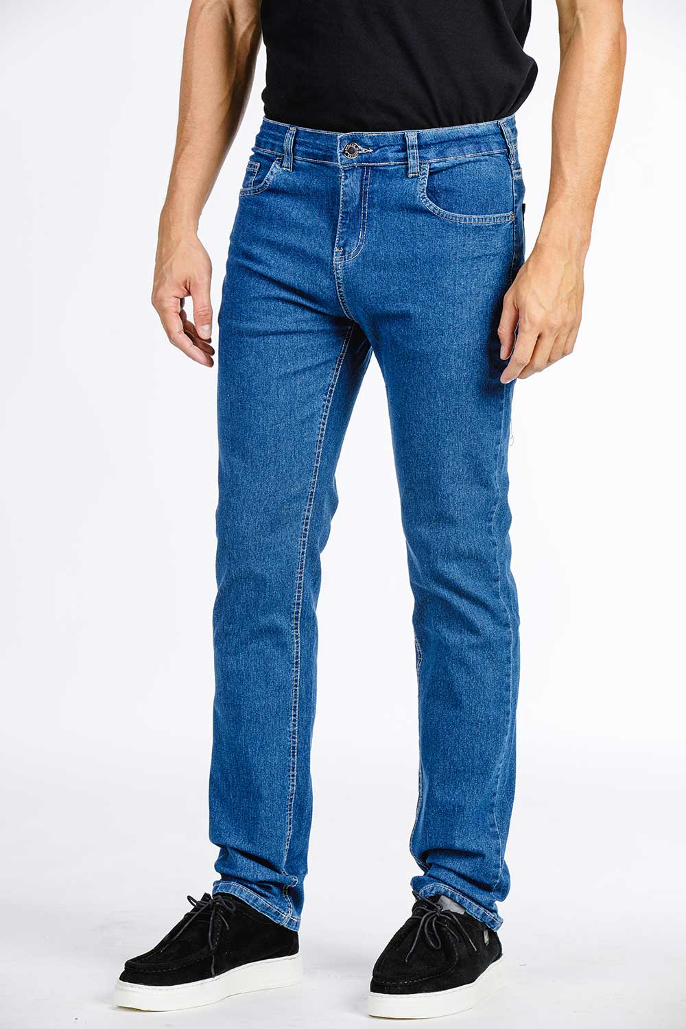 CALÇA JEANS SLIM BLUE WASH 93