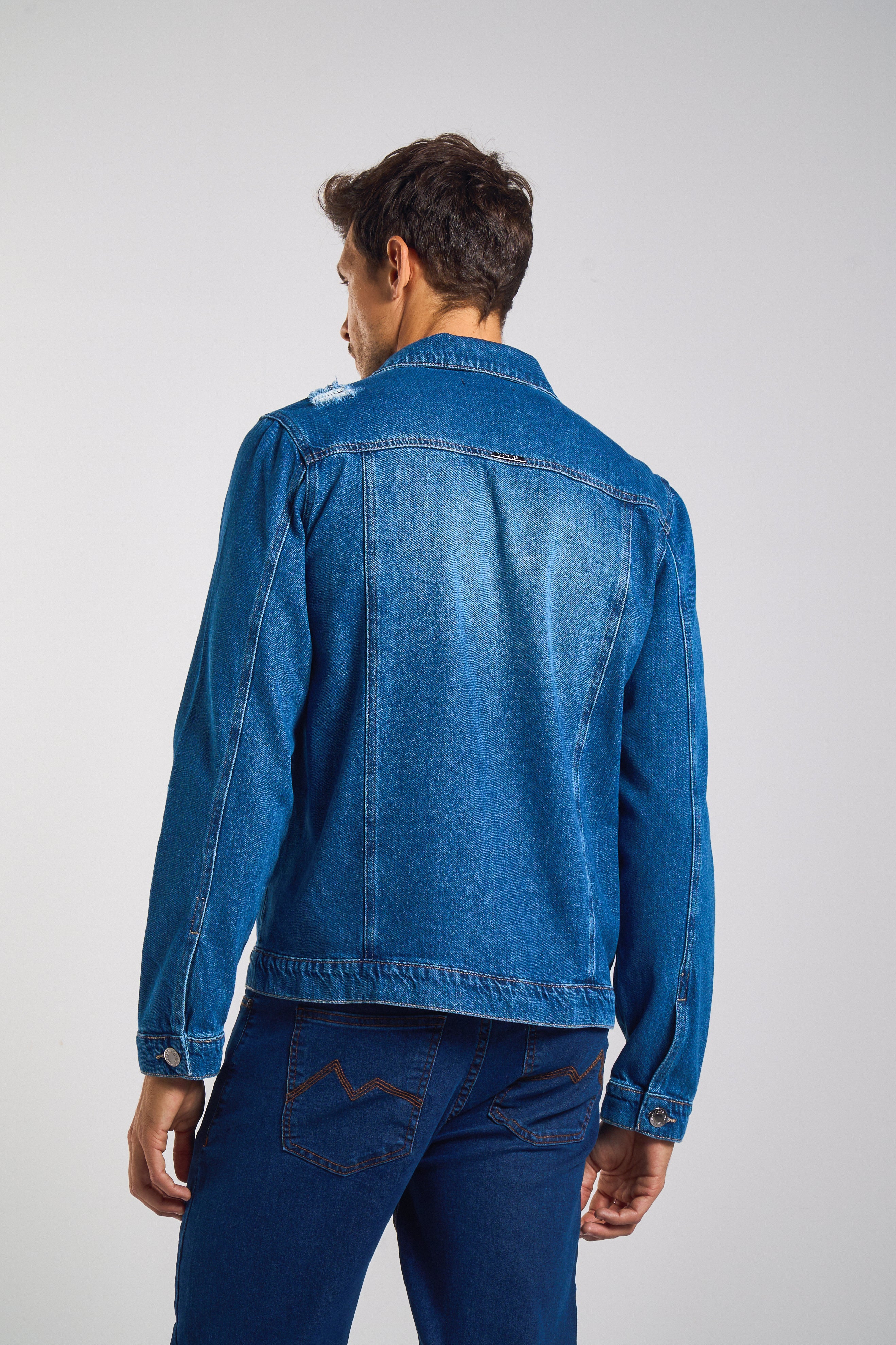 JAQUETA JEANS BLUE WASH CLASSIC